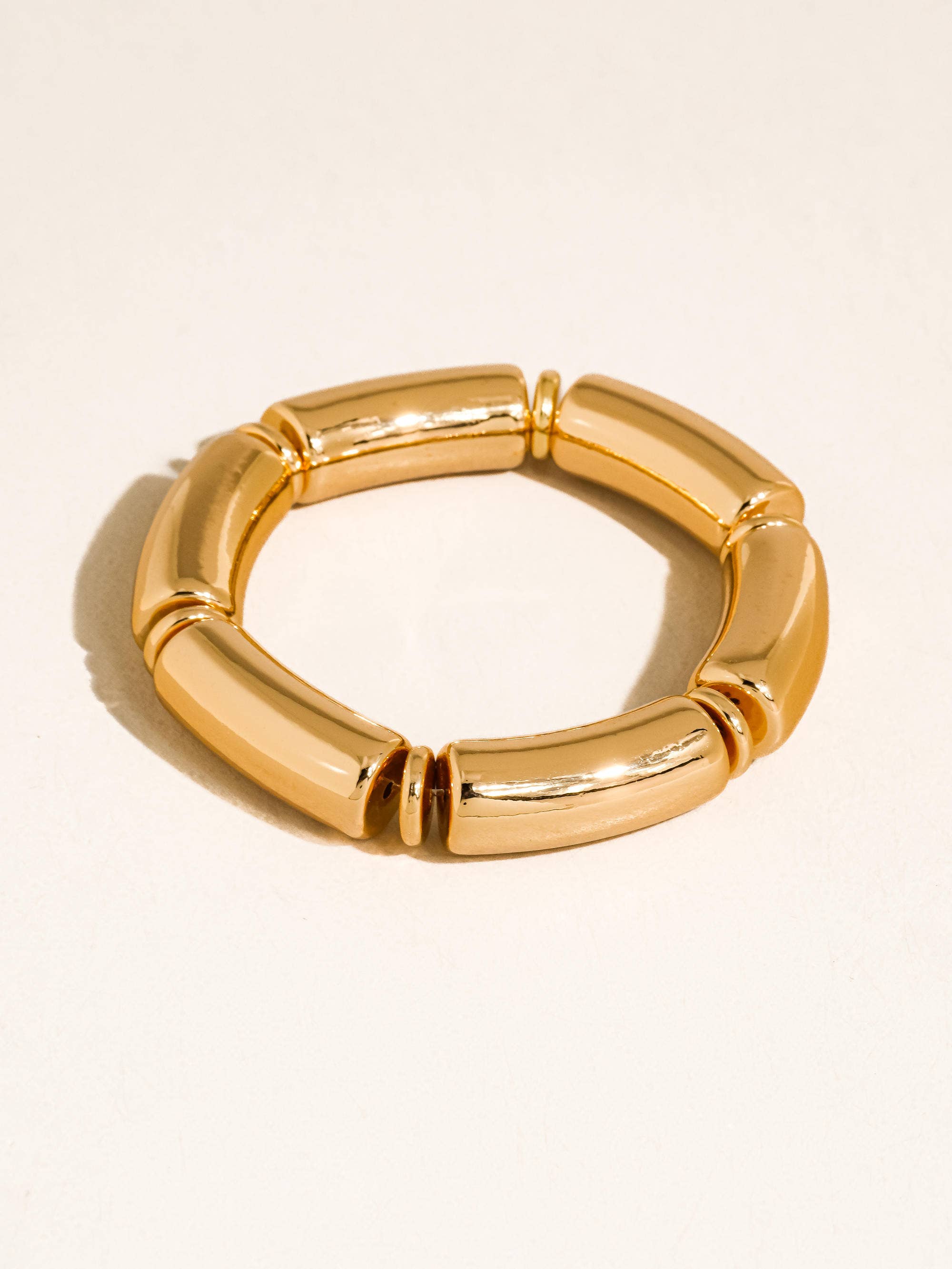 Flânerie Aira 18K Gold Non-Tarnish Chunky Leopard Resin Bangle Set