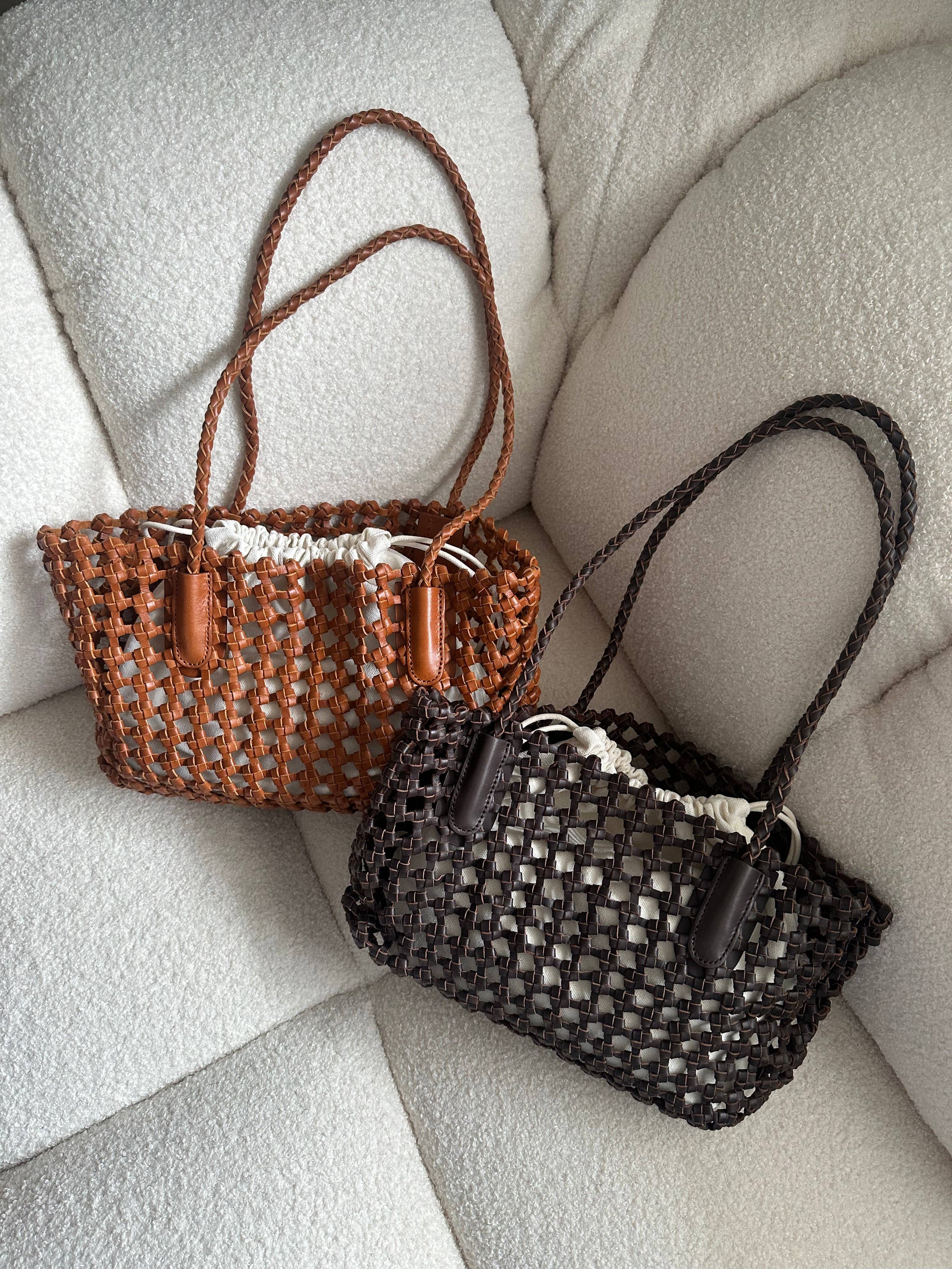 Italian Leather Collection Nicole Handwoven Tote