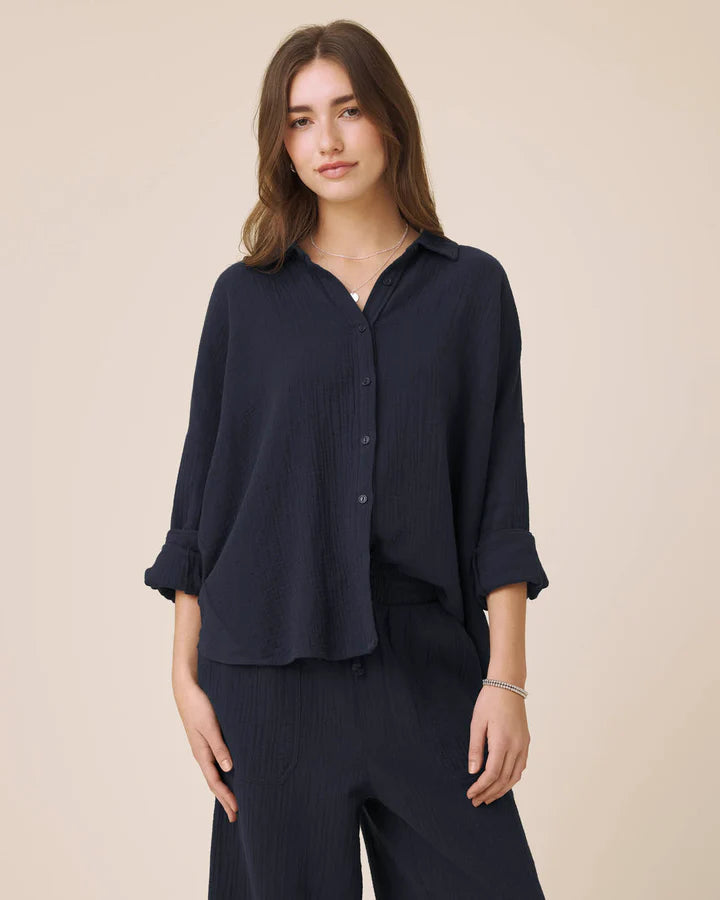 Splendid Ava Gauze Button Down RS6W400
