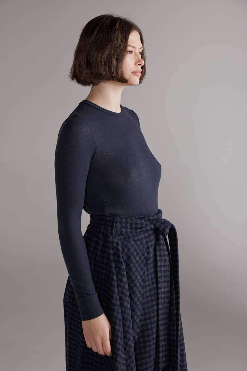 Amente Wool Blend Knit Top