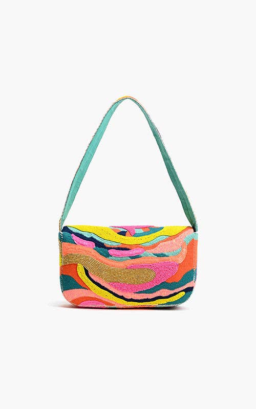 America & Beyond Daphne Embellished Beaded Shoulder Bag
