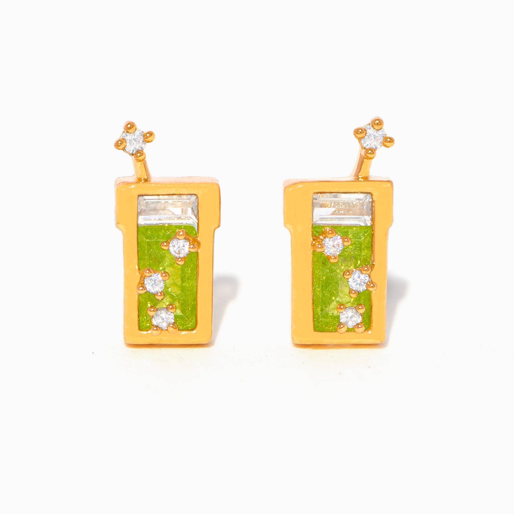 Girls Crew Matcha Studs