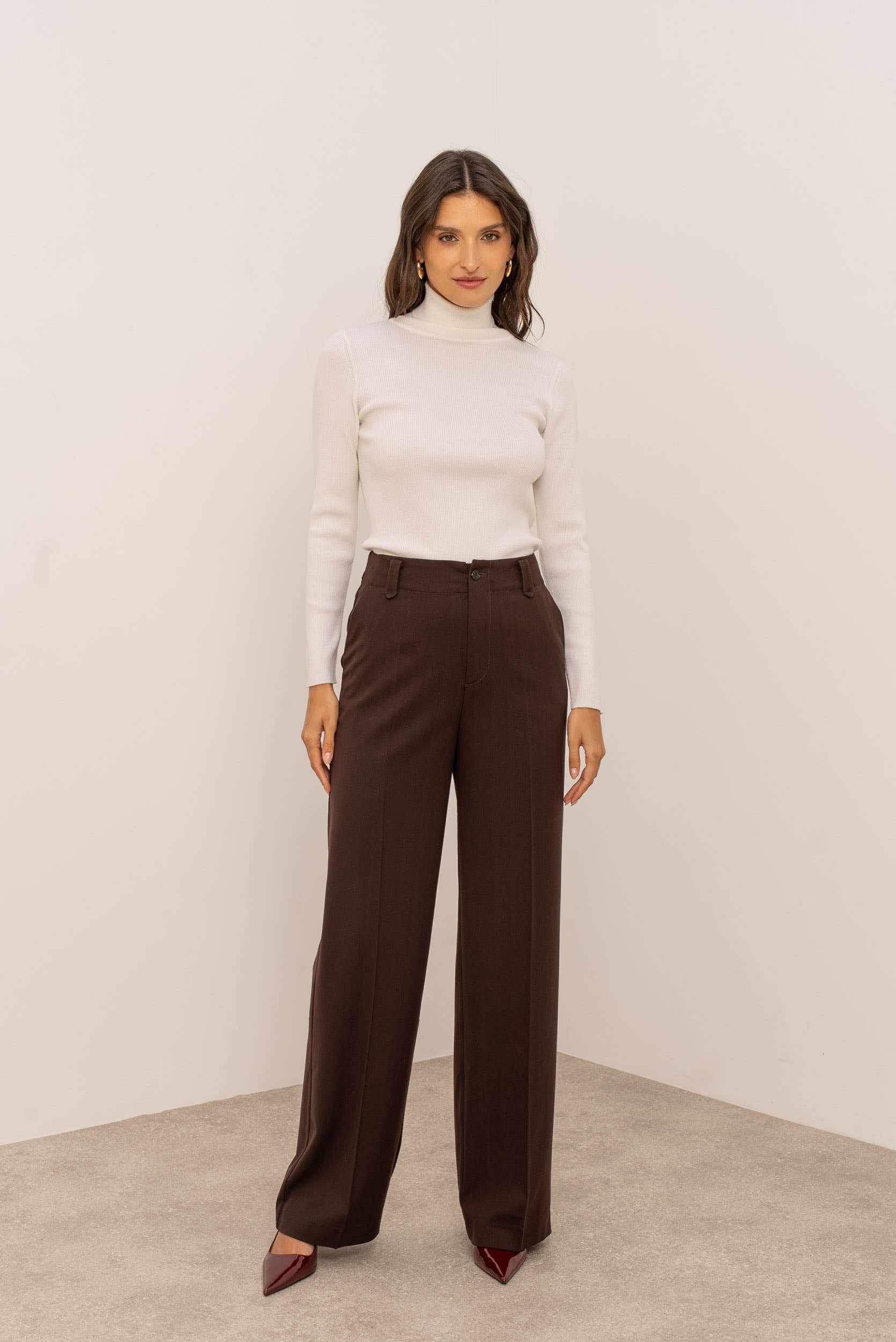 Carmine Paris Straight-Cut Tailored Trousers P-2518