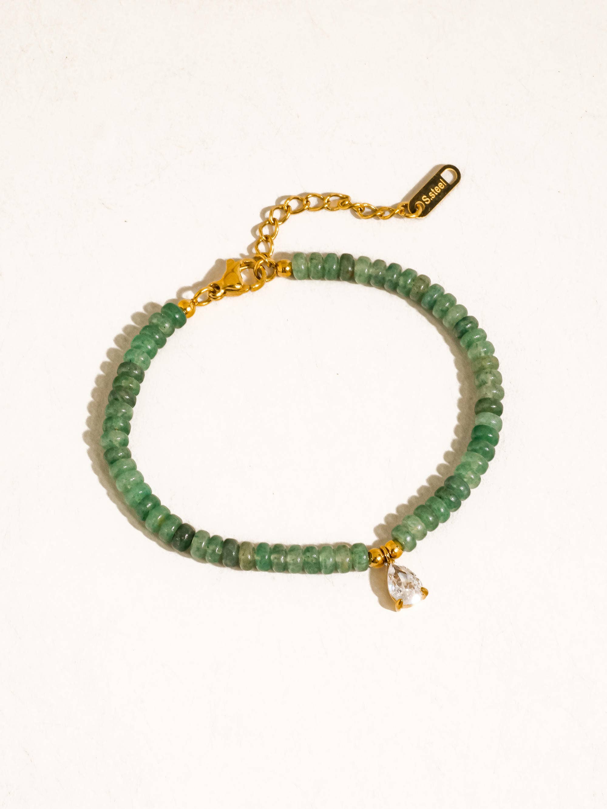 Flânerie Rocca 18K Gold Non-Tarnish Beaded CZ Bracelet