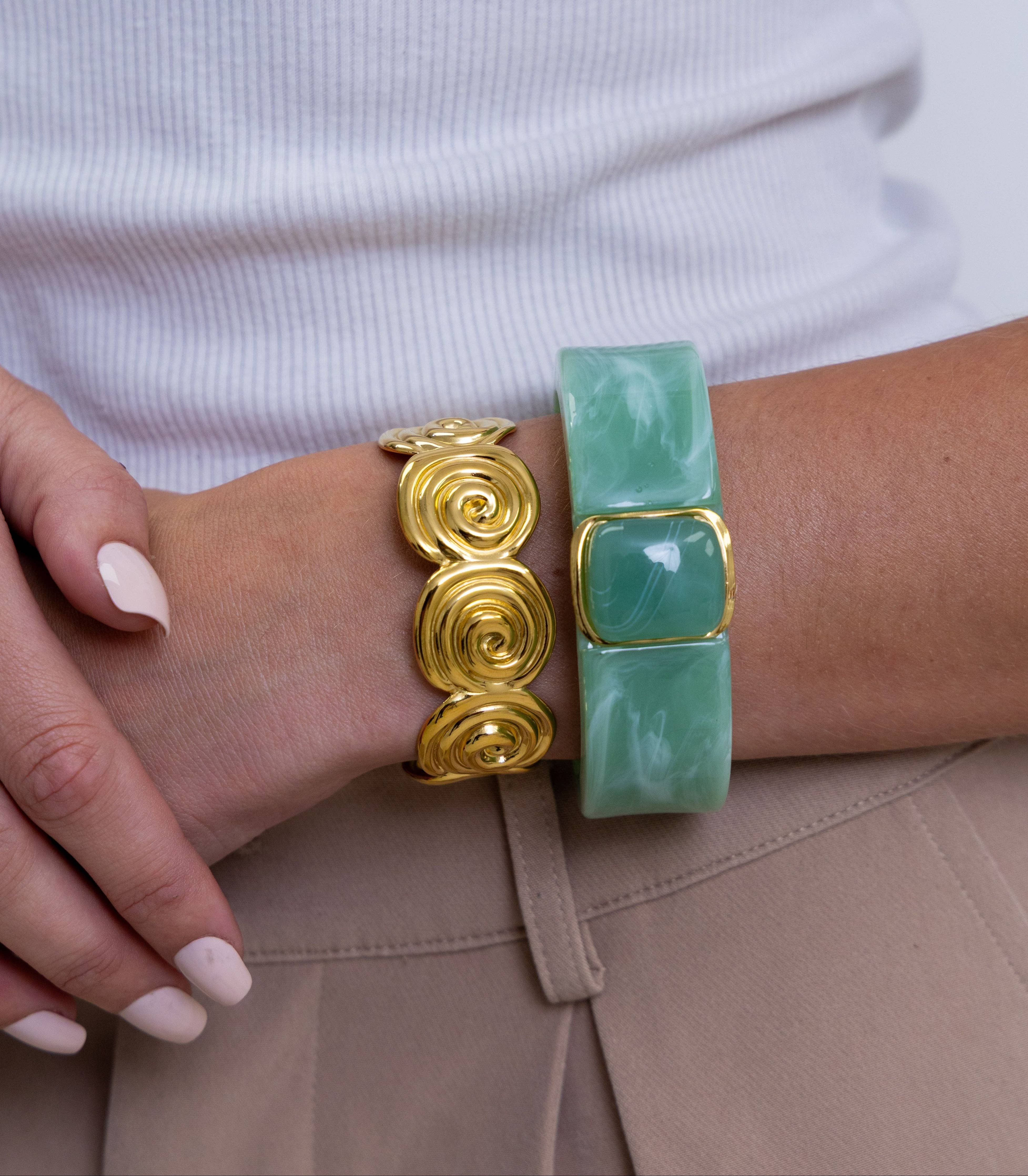 Sahira Seafoam Resin Bracelet