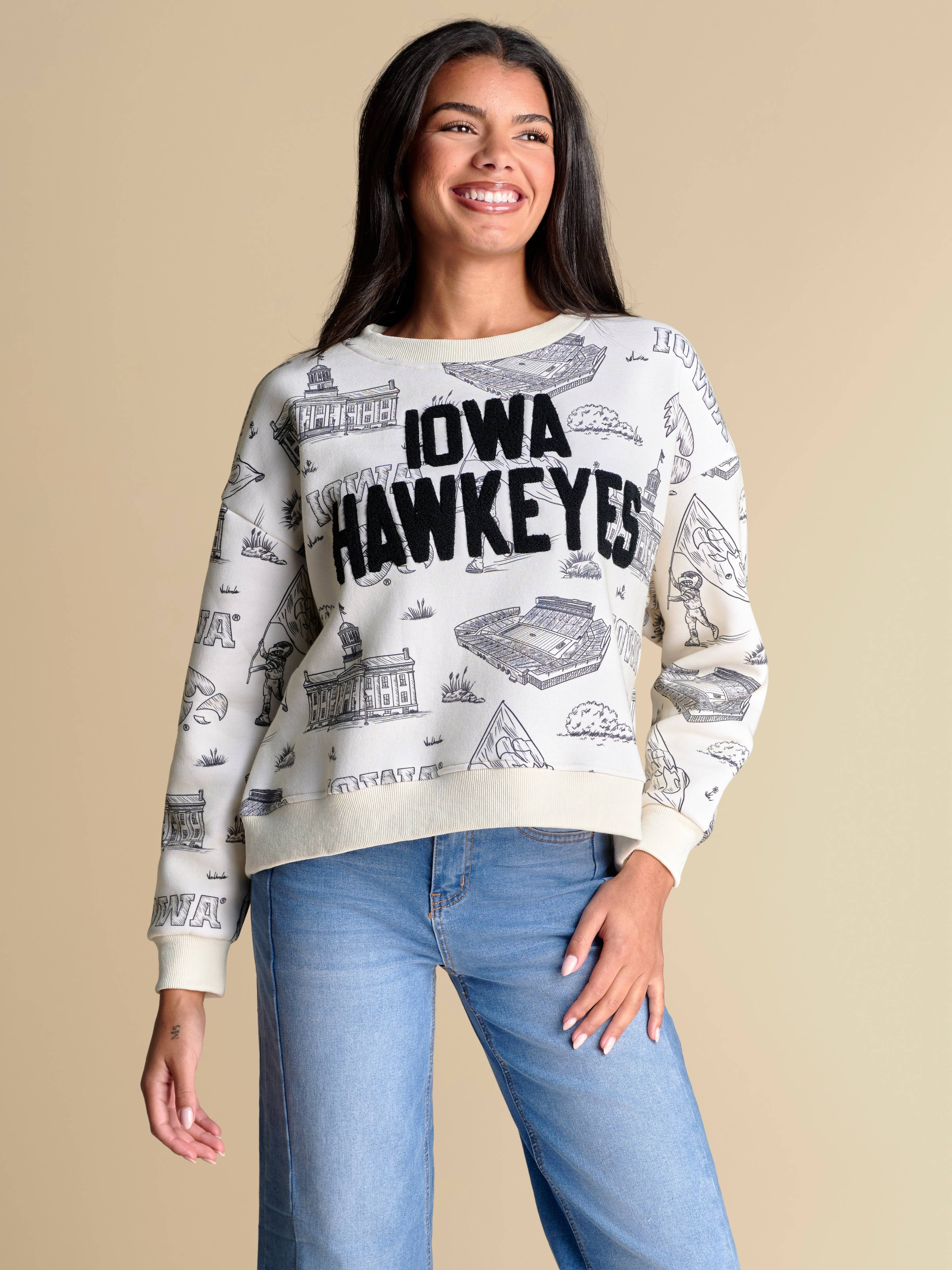 Stewart Simmons Iowa Hawkeyes Toile Pullover