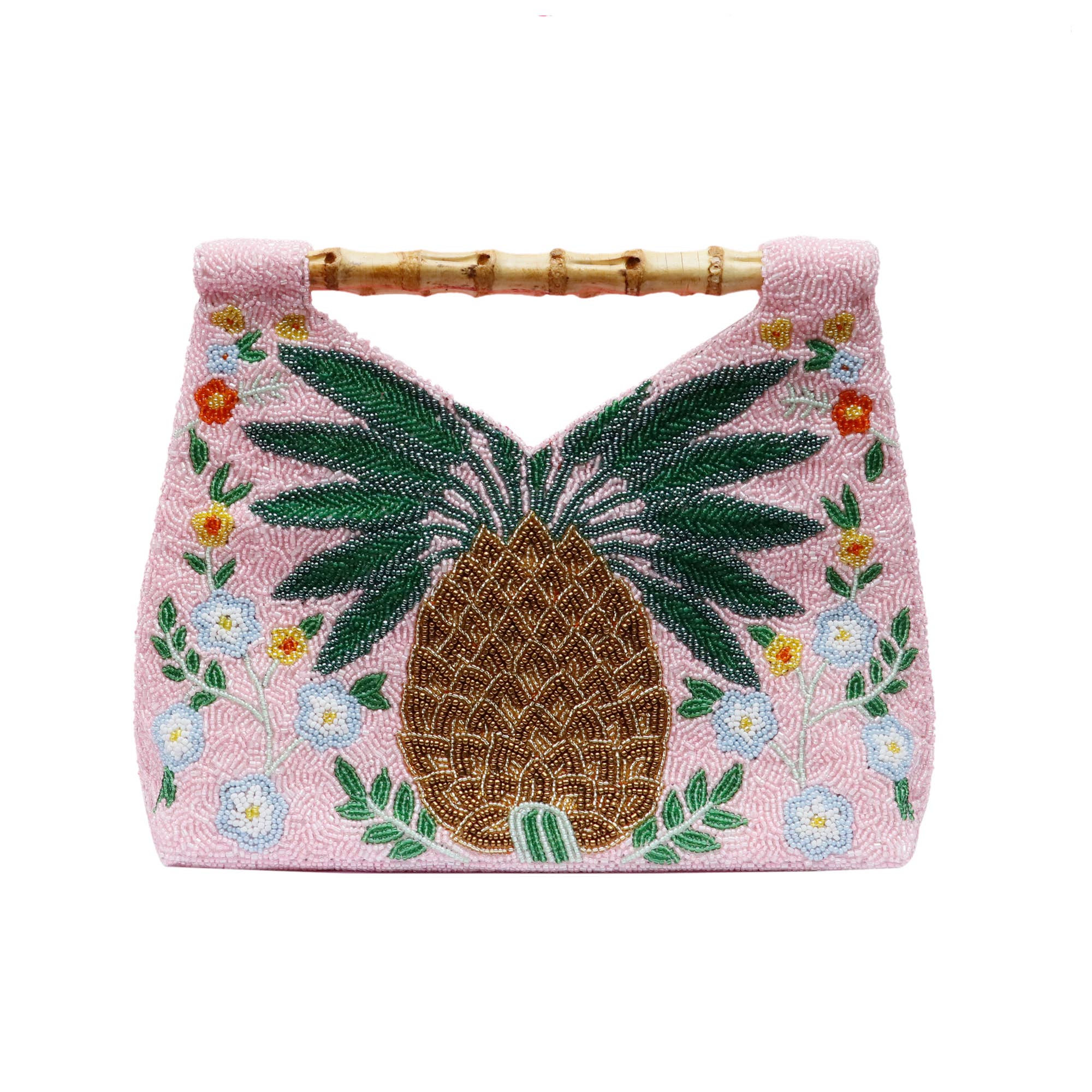 Tiana NY Pineapple Bamboo Cutout Bag BH-680