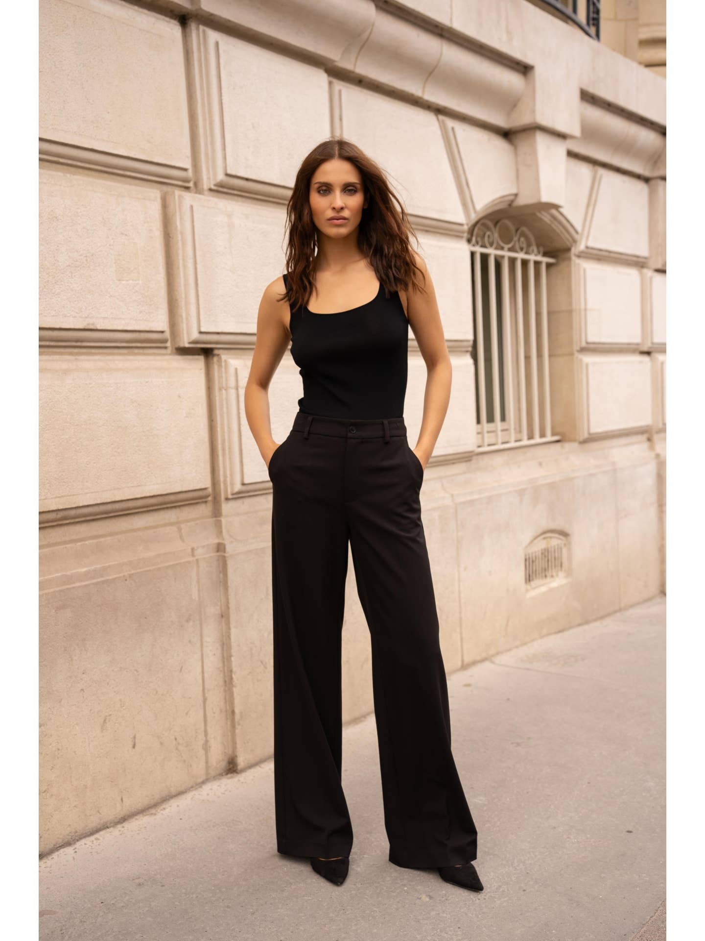 Carmine Paris Wide Leg Tailored Trouser P2523