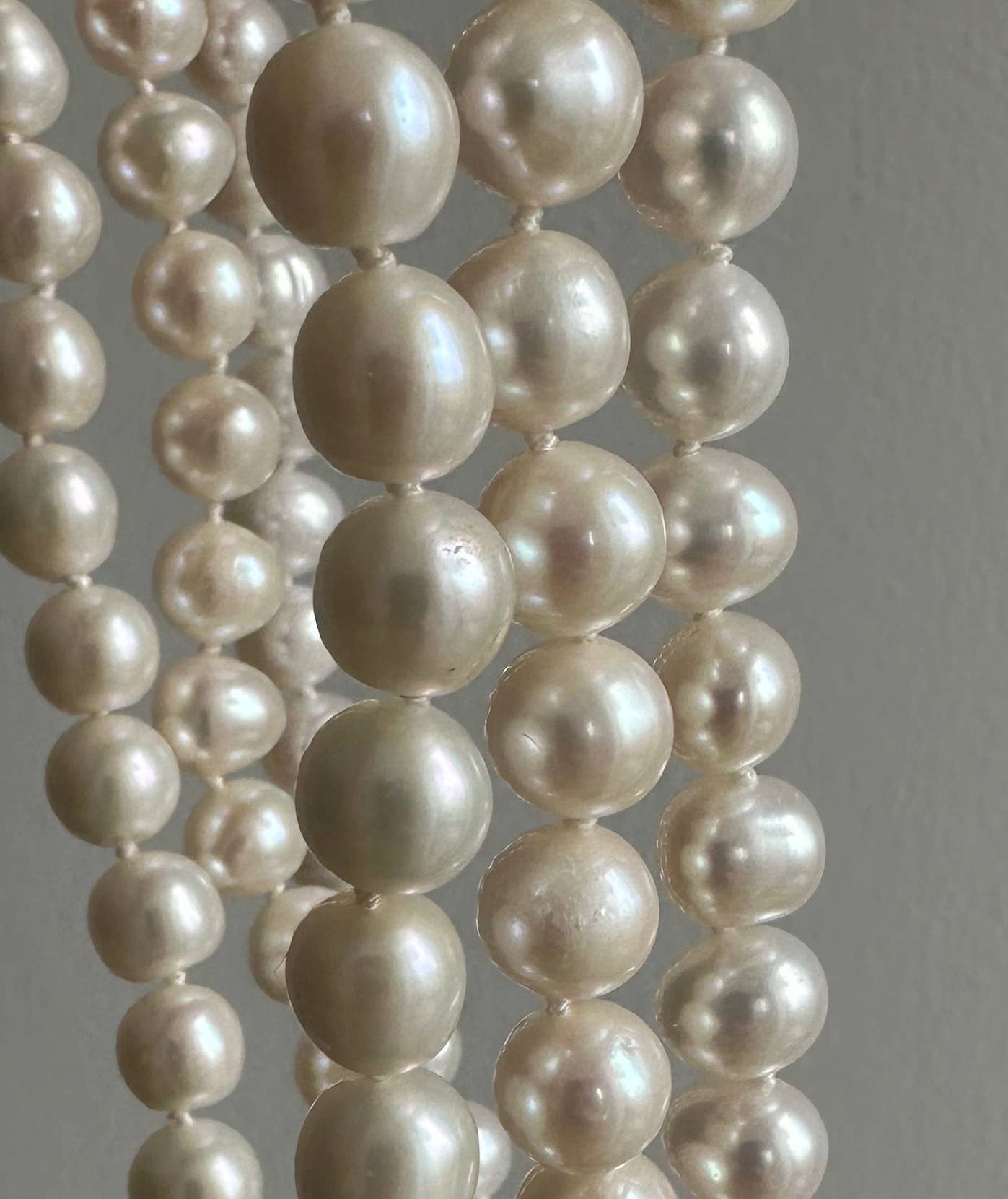 Anokhi Green White Knotted Pearls NKK31