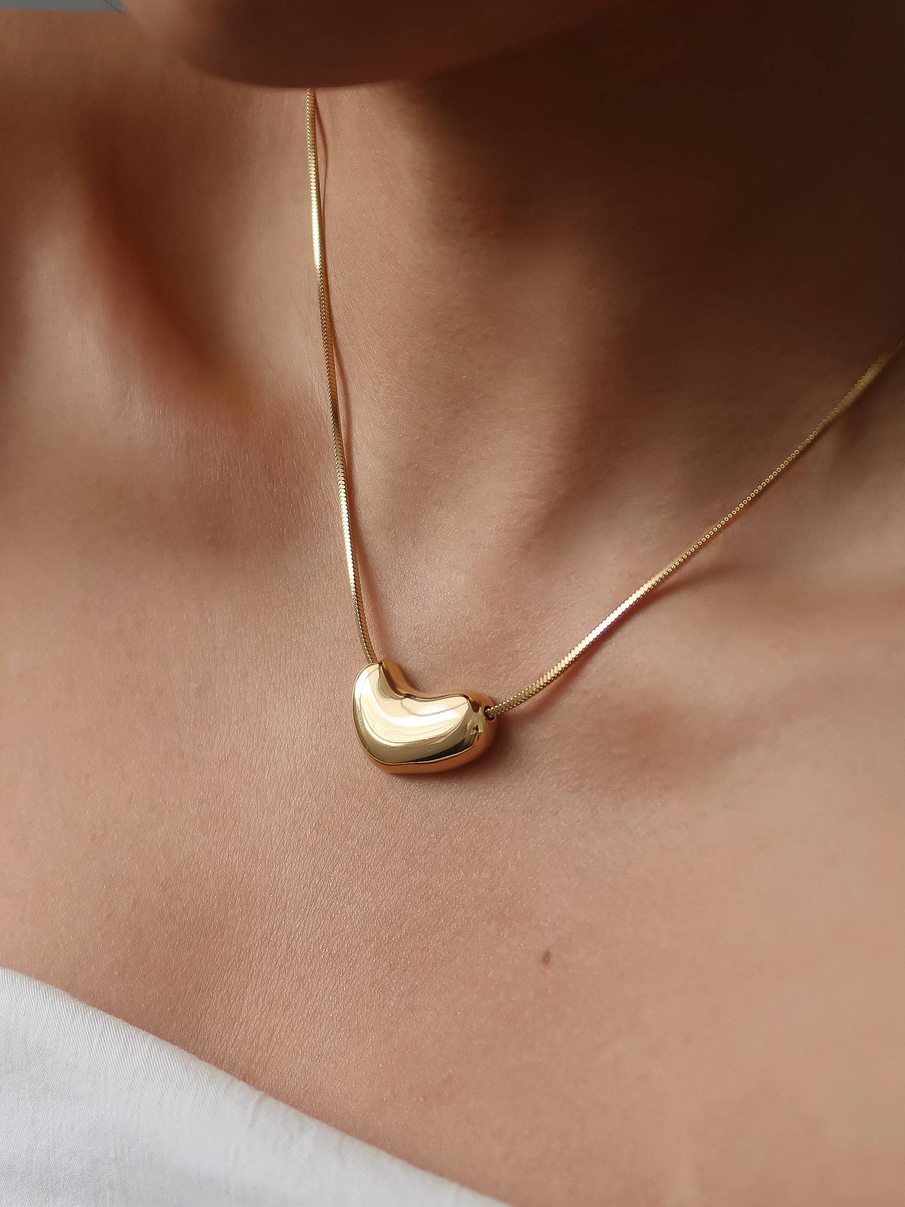 Flânerie Louis 18K Gold Puffy Heart Necklace