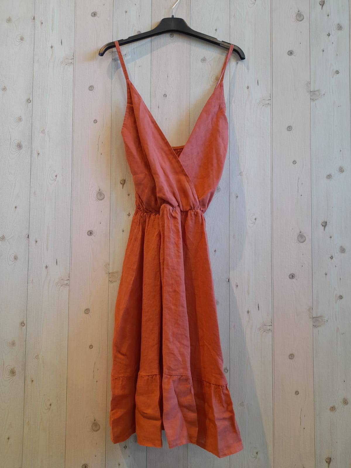 European Linen Collection V Neck Dress 13453