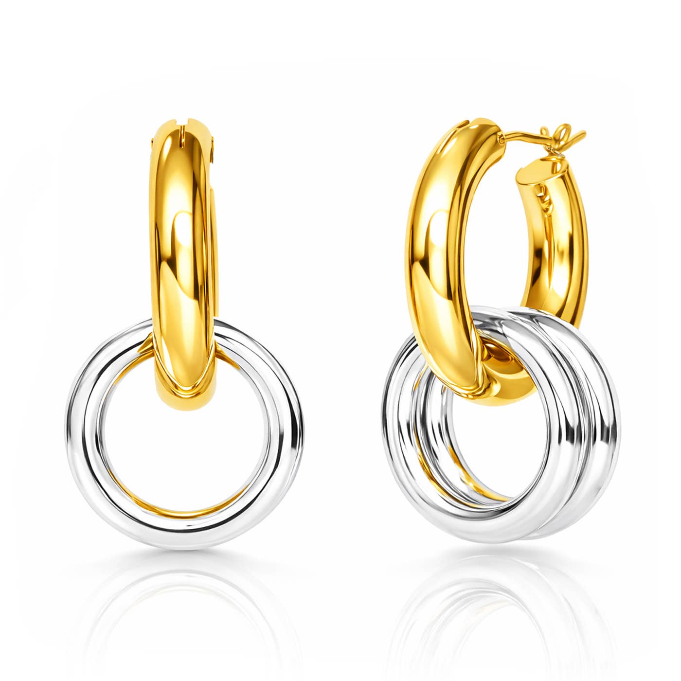 Tai Jewelry Gold Huggie Earrings TJE-350