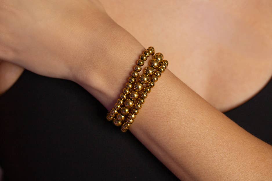 Marlyn Schiff Waterproof 6mm Ball Bracelet 4267B