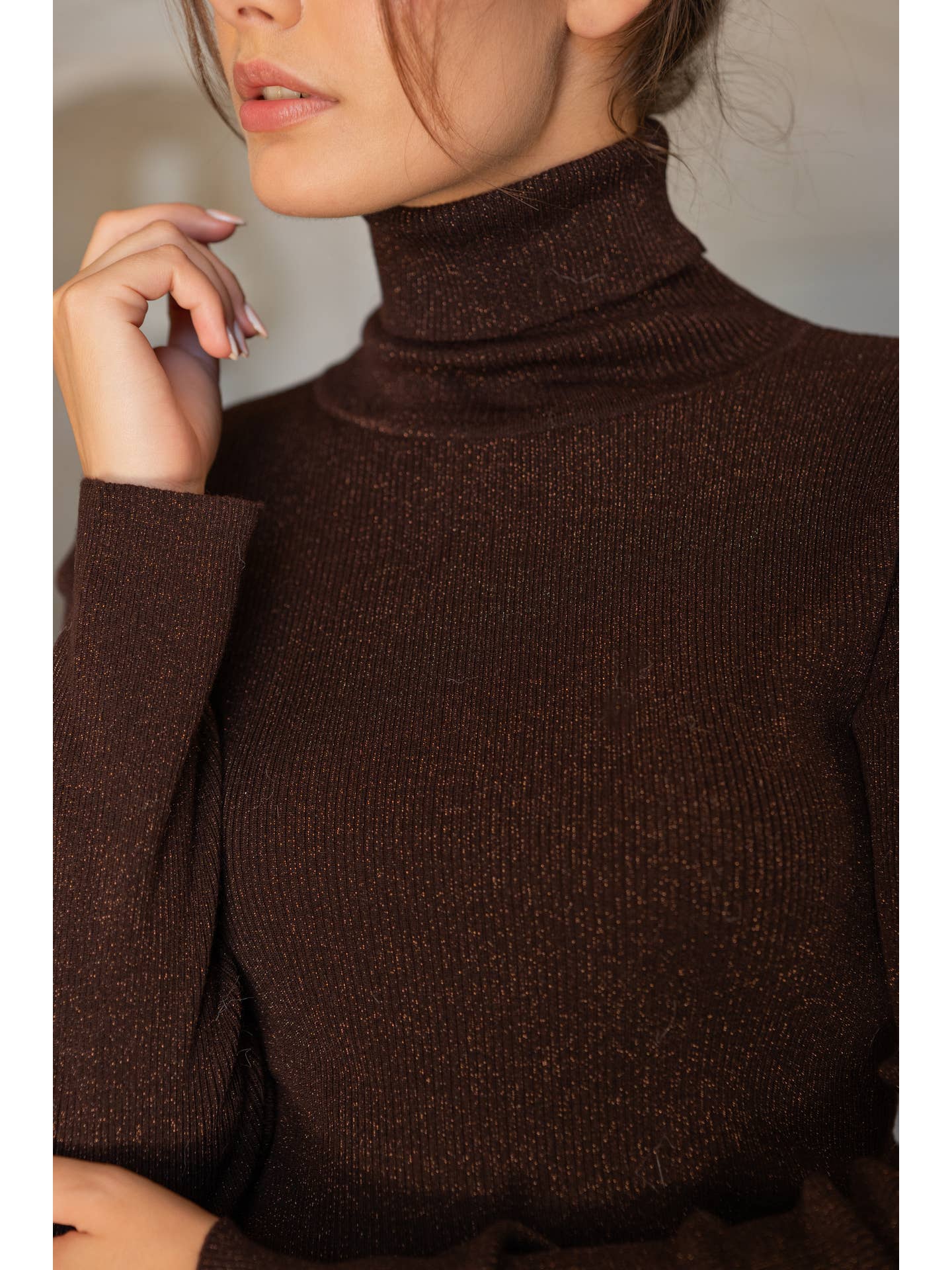 Carmine Paris Ribbed Turtleneck Sweater 8802