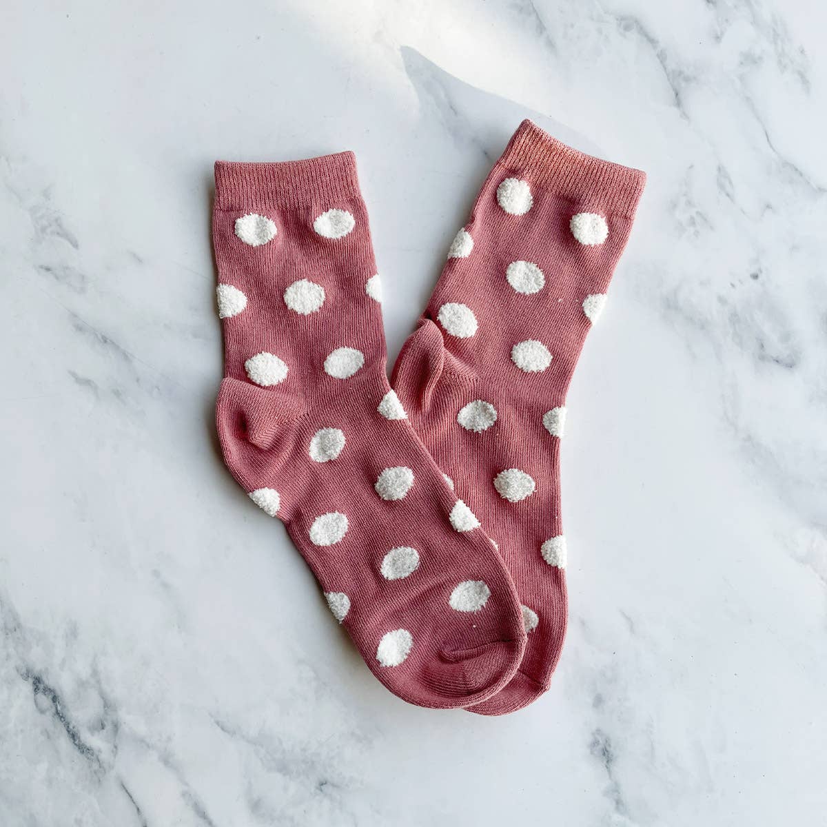 Tiepology Women's Polka Dots Puff Casual Socks