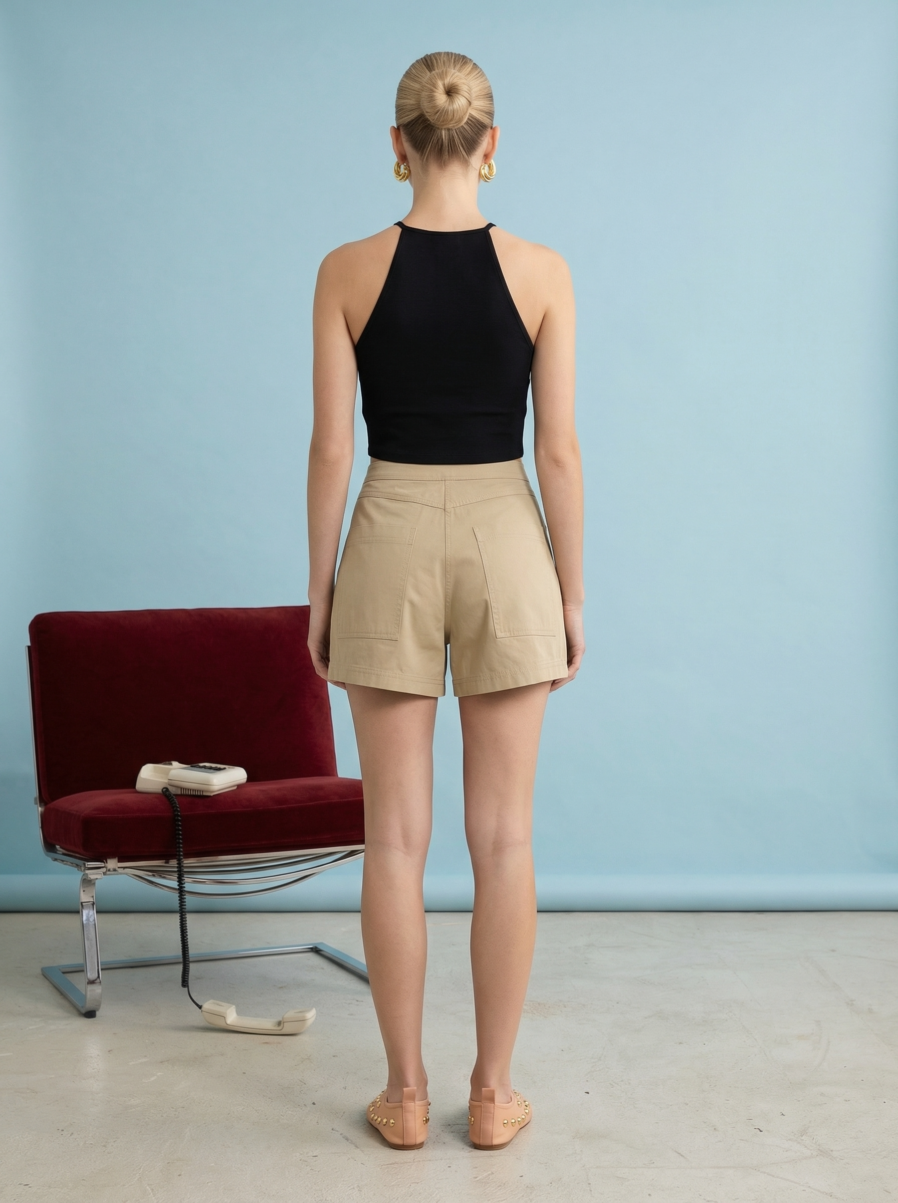 Heyson High-Waist Pleated Shorts JOP1035