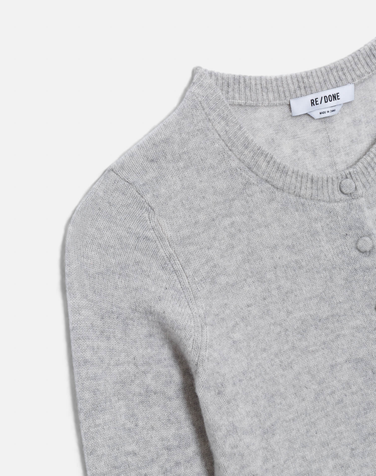 RE/DONE Cashmere Crewneck Cardigan