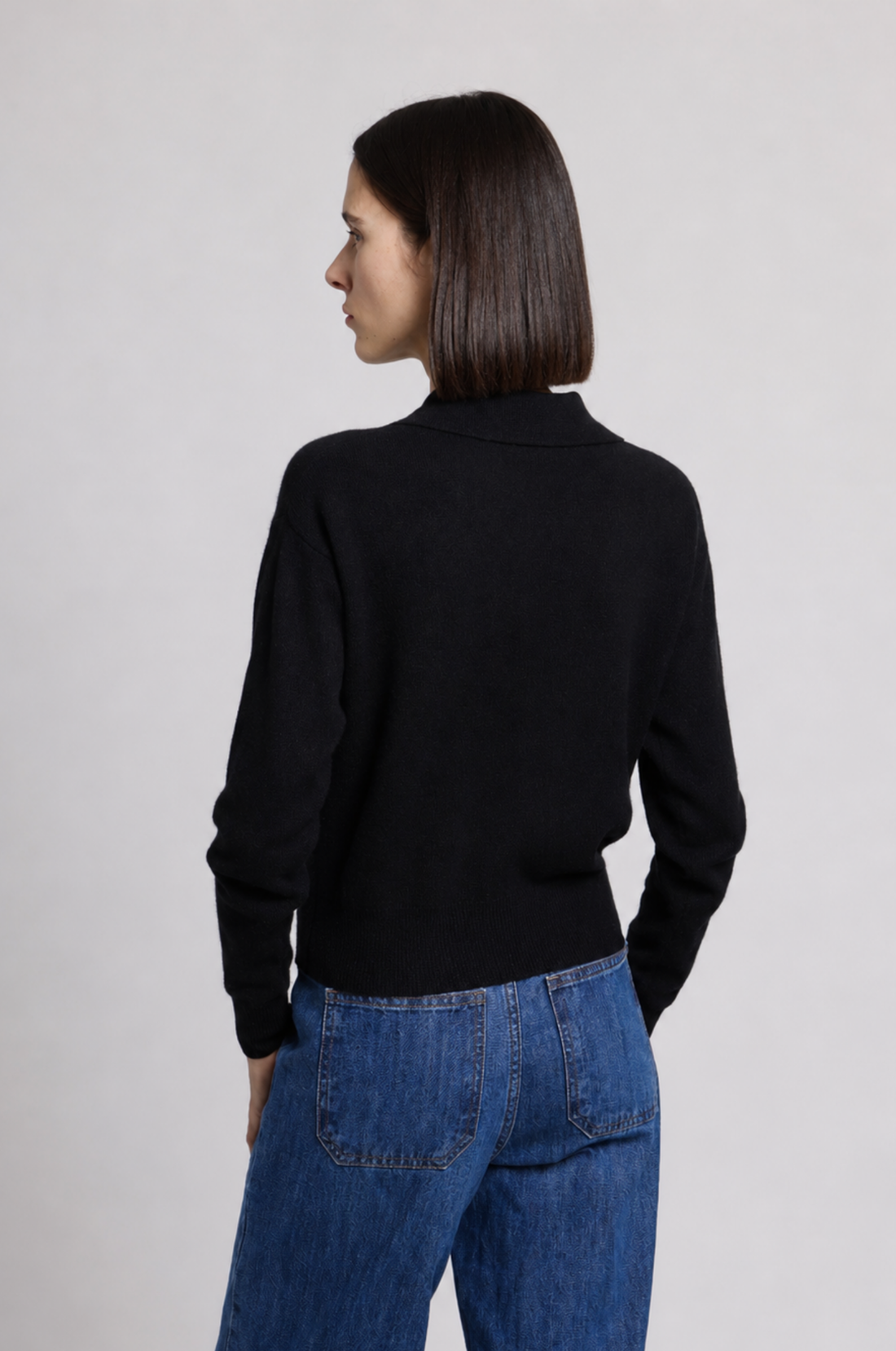Minnie Rose Cashmere Henley Polo 99173