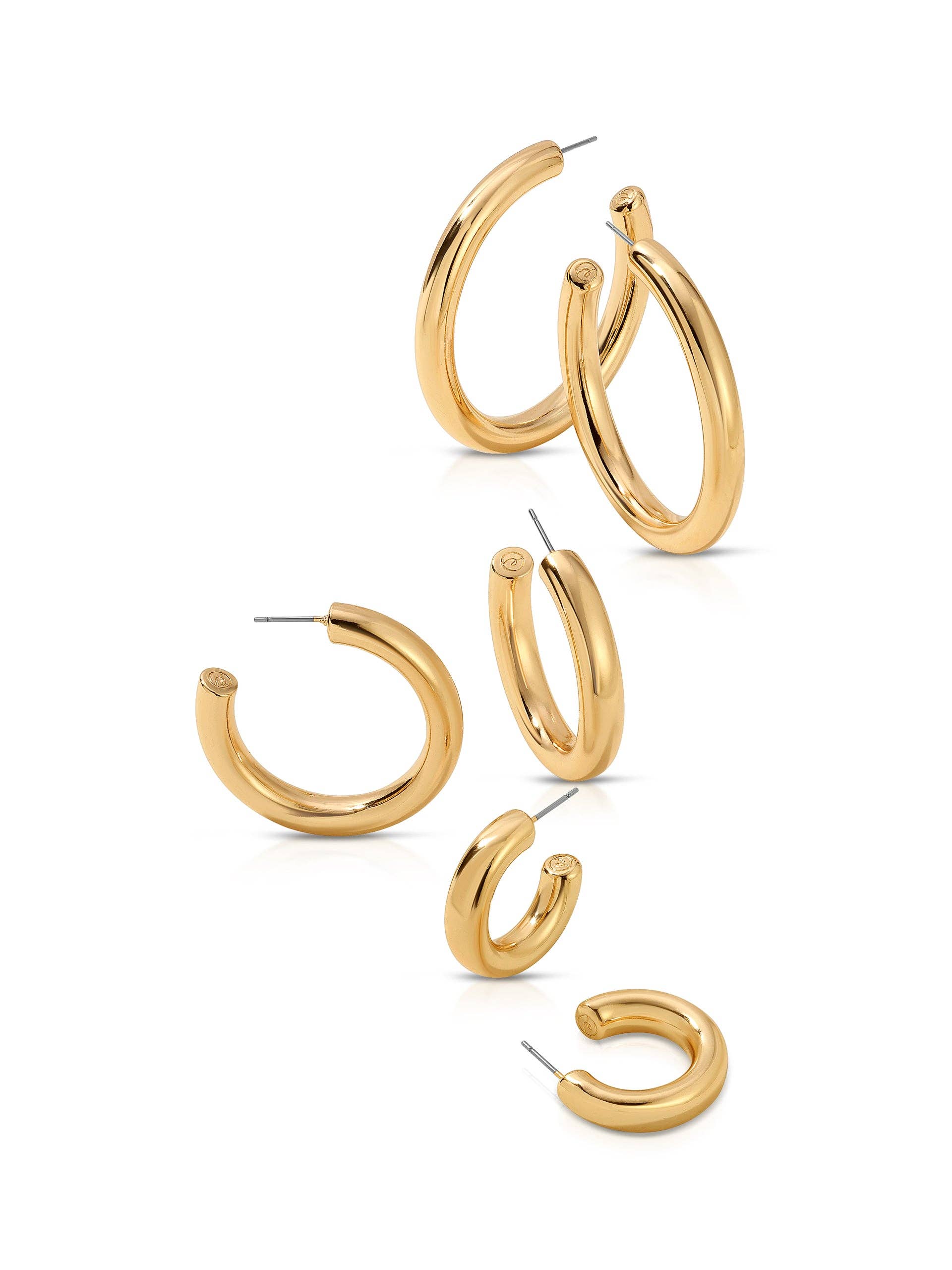 Ettika Small Thick Classic Hoops