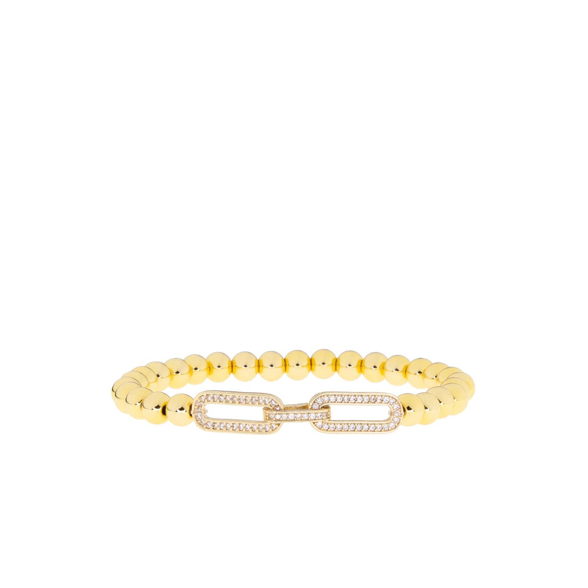 Marlyn Schiff Pave Link Ball Bracelet