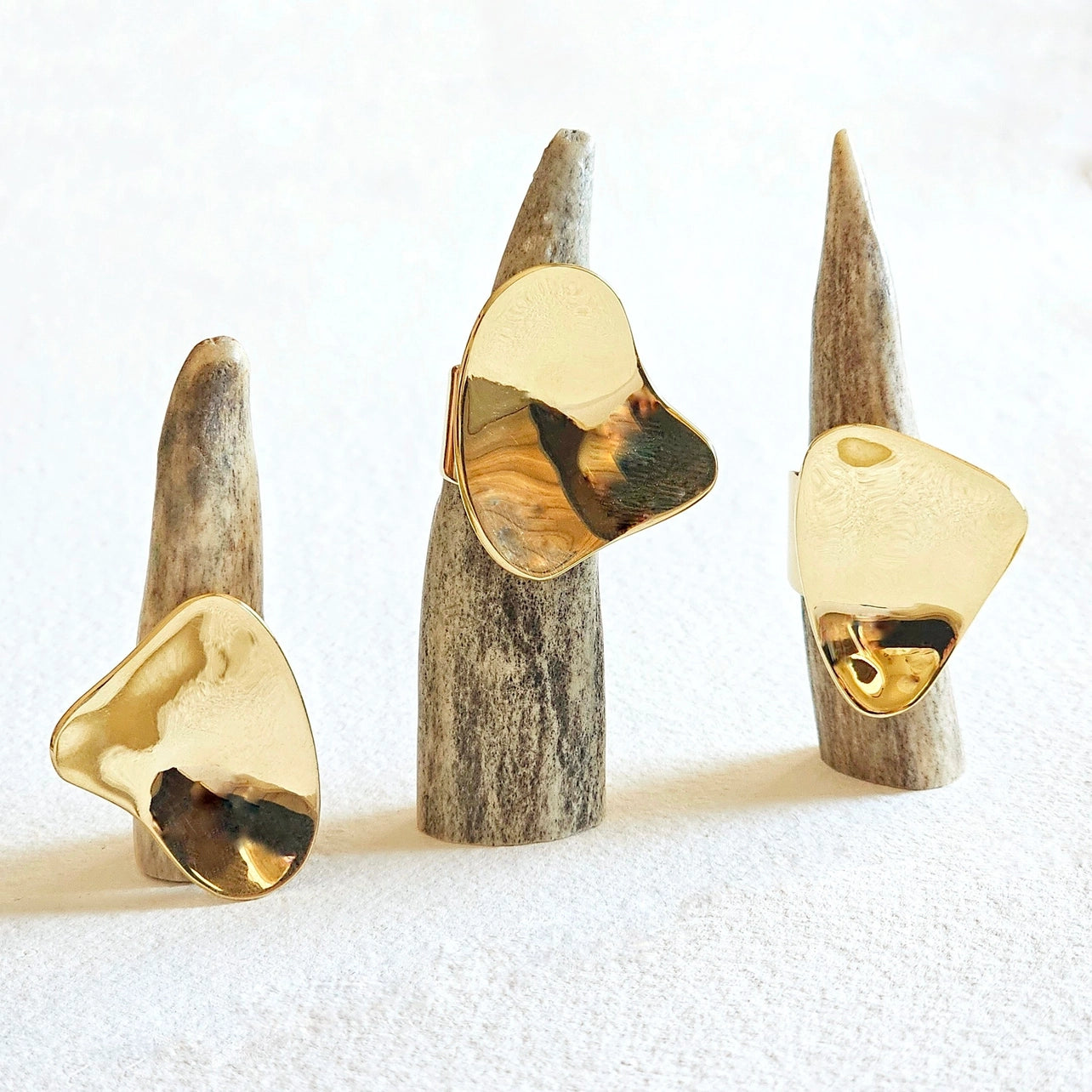 Bisjoux Brass Ring Pebble