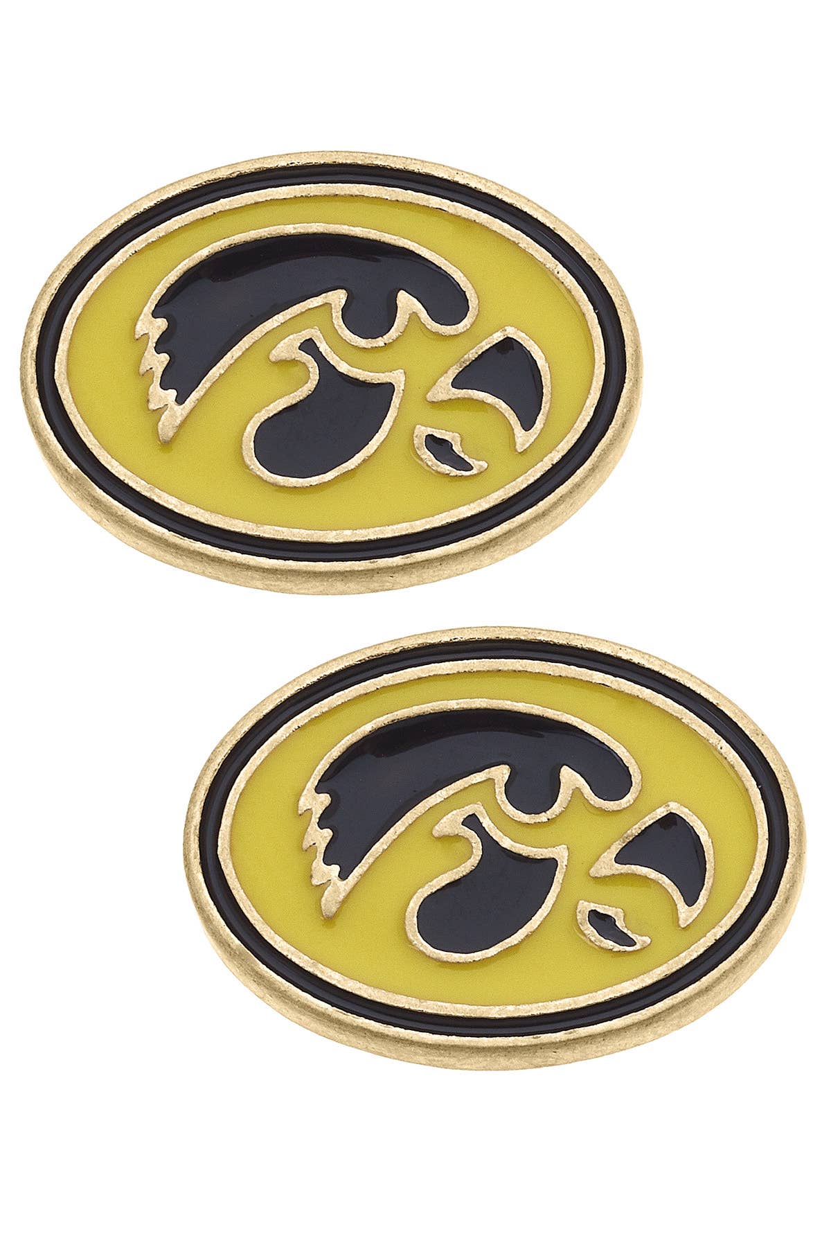 Catherine's Game Day Iowa Hawkeyes Enamel Logo Stud Earrings