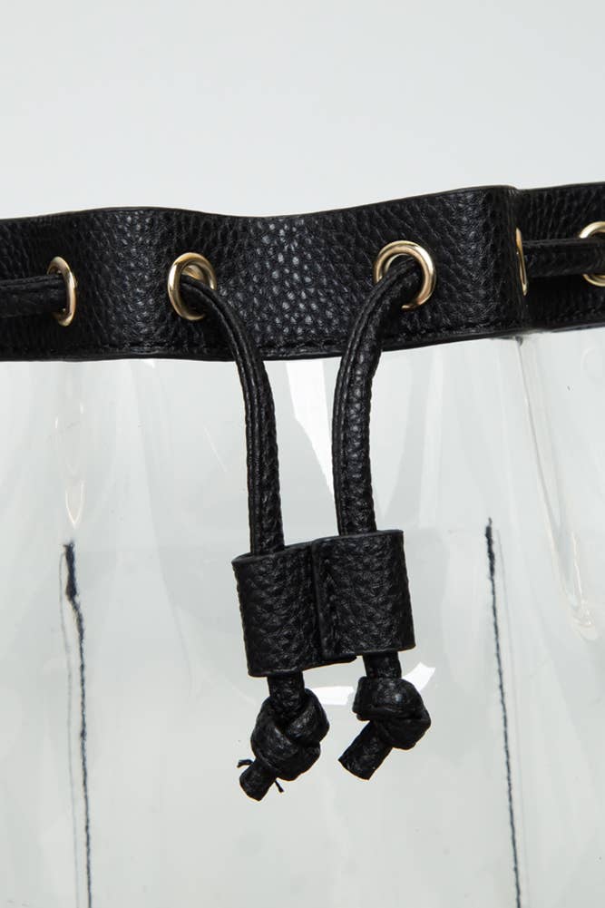 Catherine's Game Day Clear Crossbody Stadium Bucket Bag