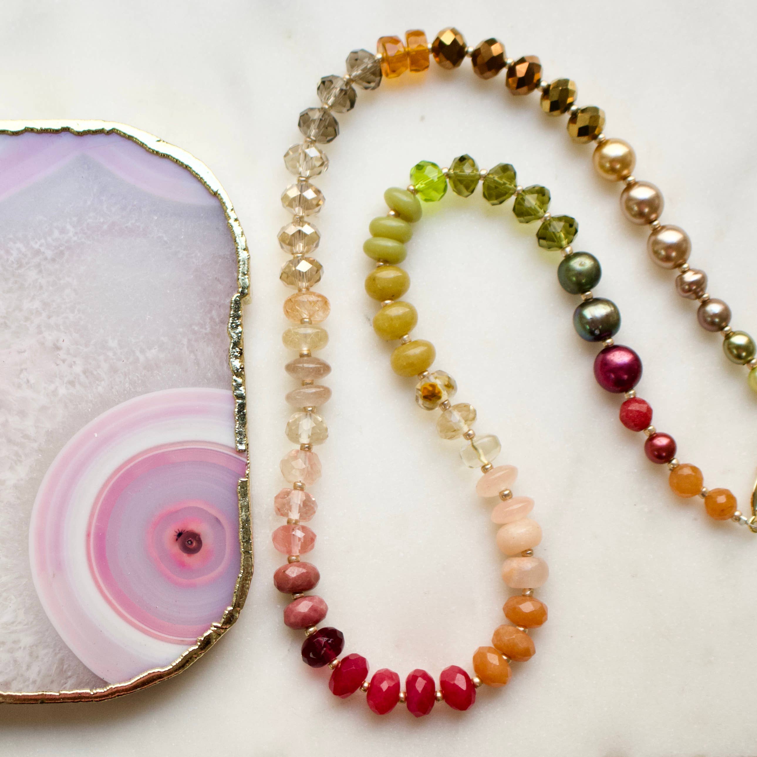 a.v. max Gemma Medium Rondelle Necklace 9044N