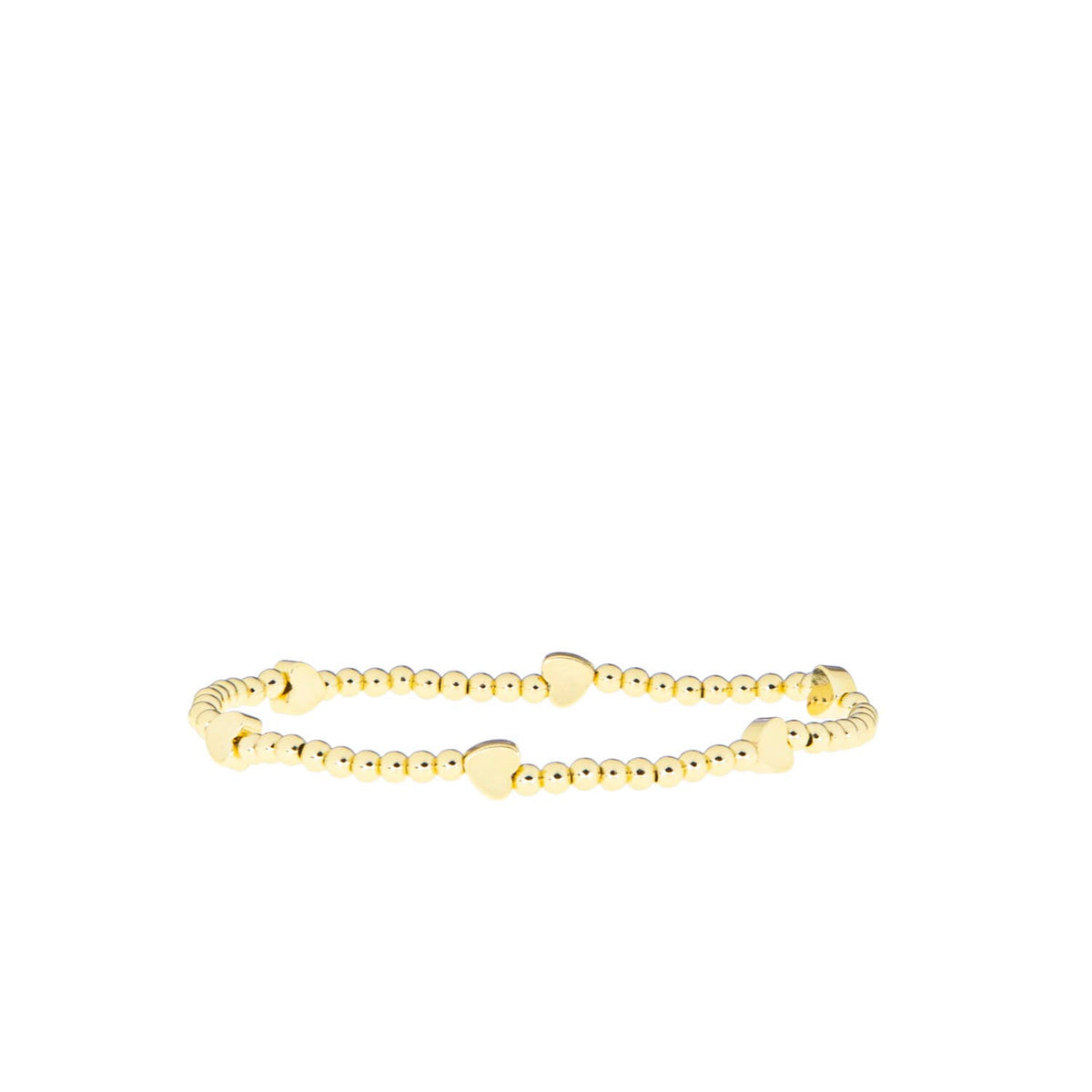 Marlyn Schiff Ball Bracelet with Heart Beads 3534B