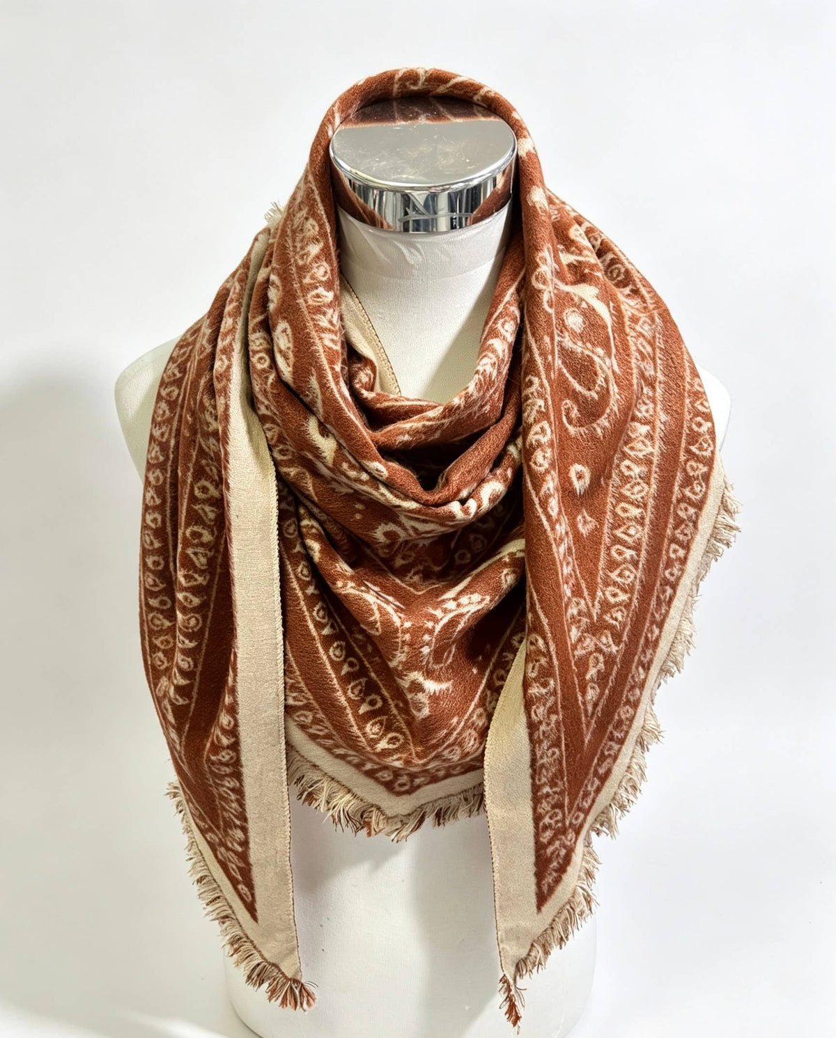 Catherine's Cotton Large Triangle Scarf TR-2
