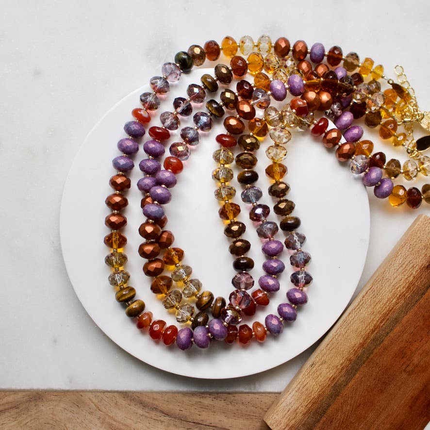 a.v. max Gemma Medium Rondelle Necklace 9044N