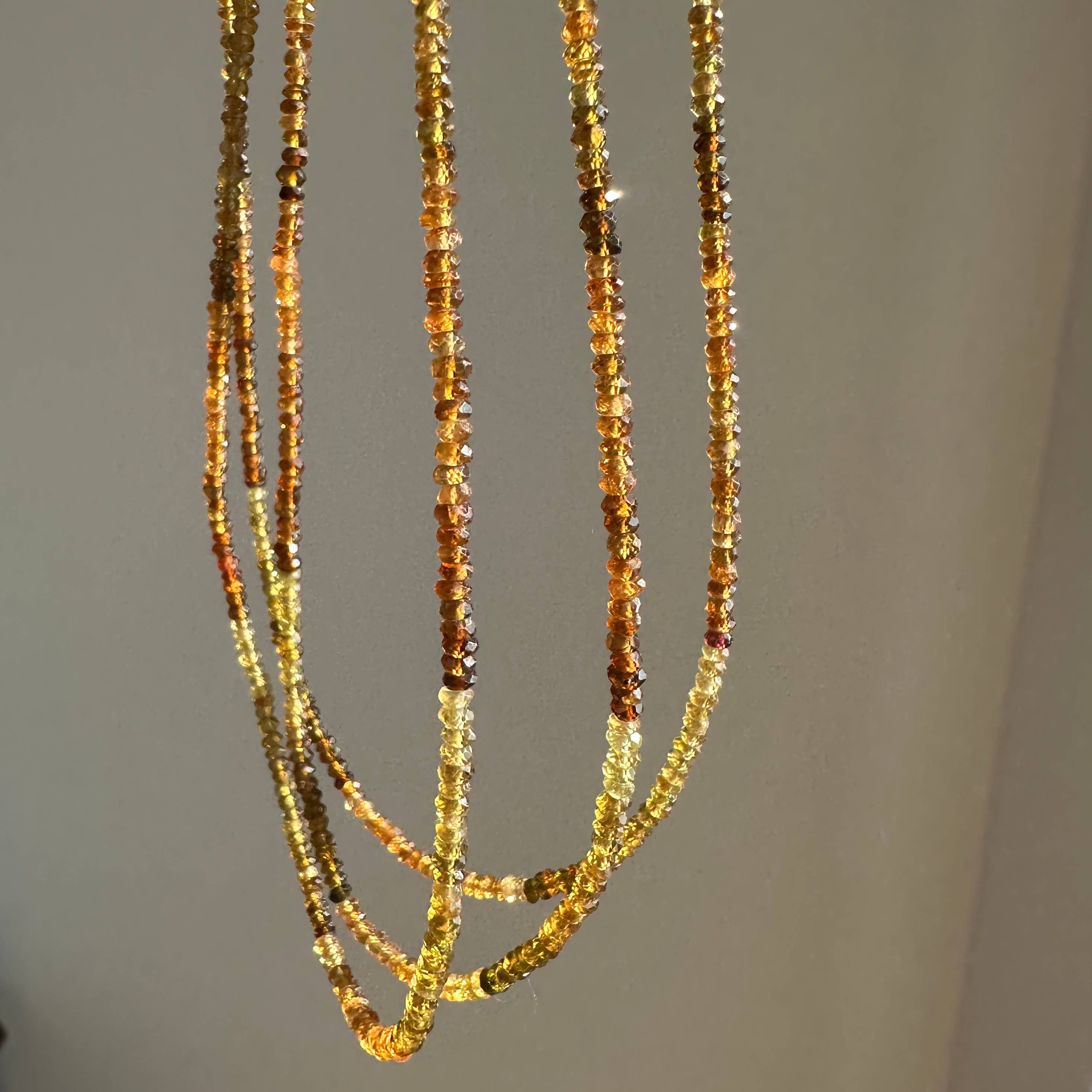 Anokhi Green Golden Tourmaline Necklace NKB25