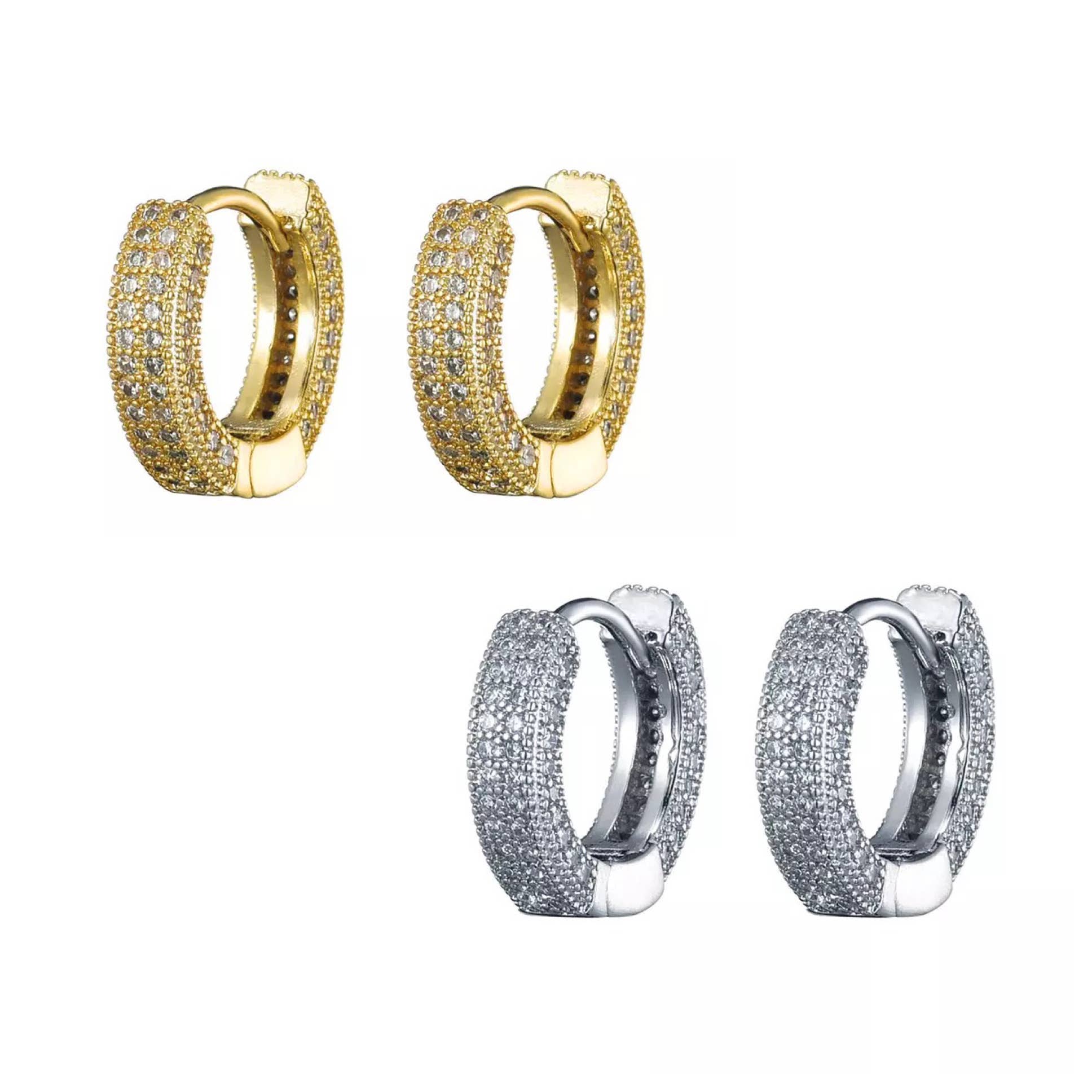 Nikki Smith Designs Winona Pave Hoops