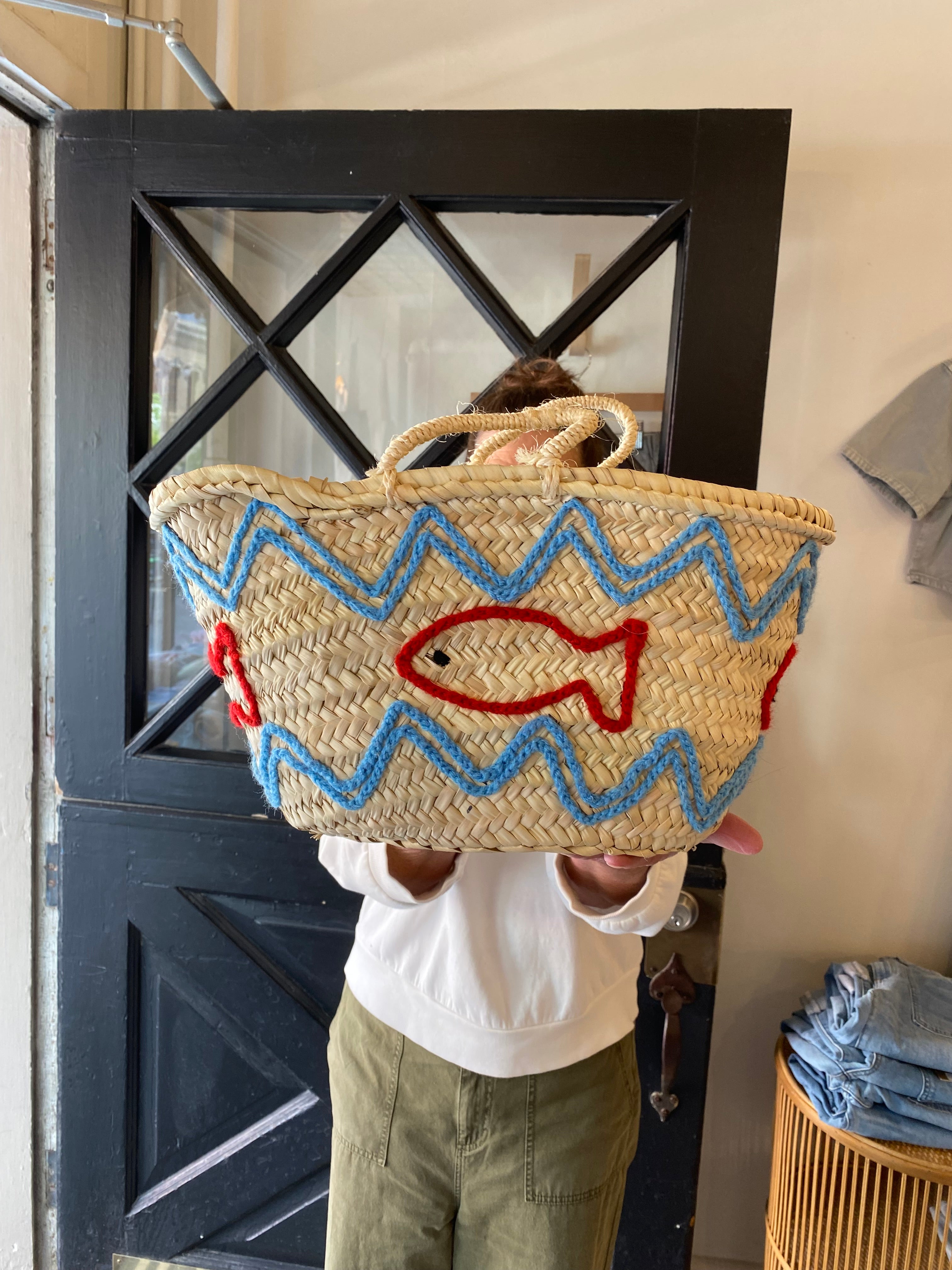 French Market Bags Fish Beach Handbag Tote #14