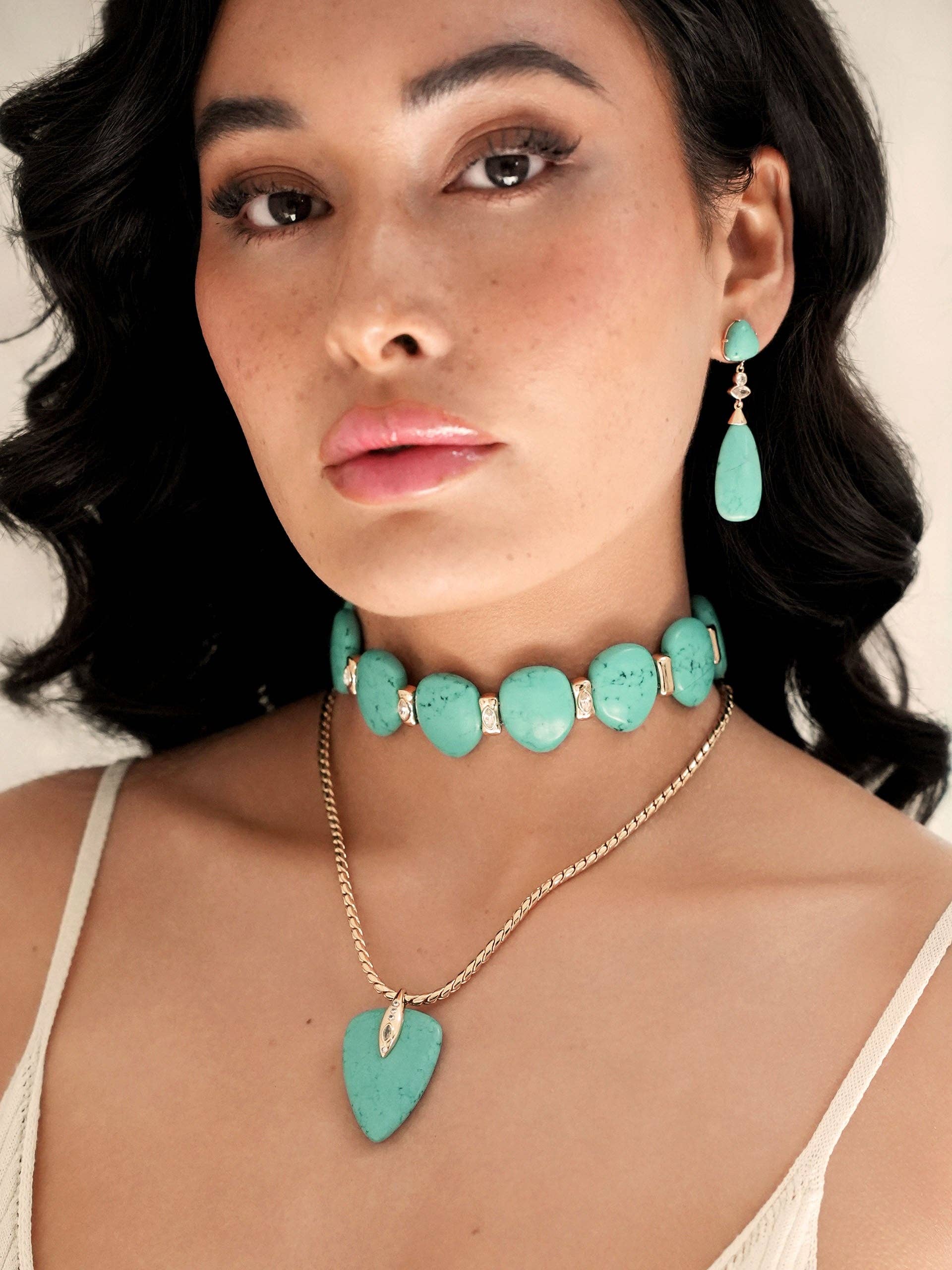 Ettika Turquoise Solstice Drop Earrings