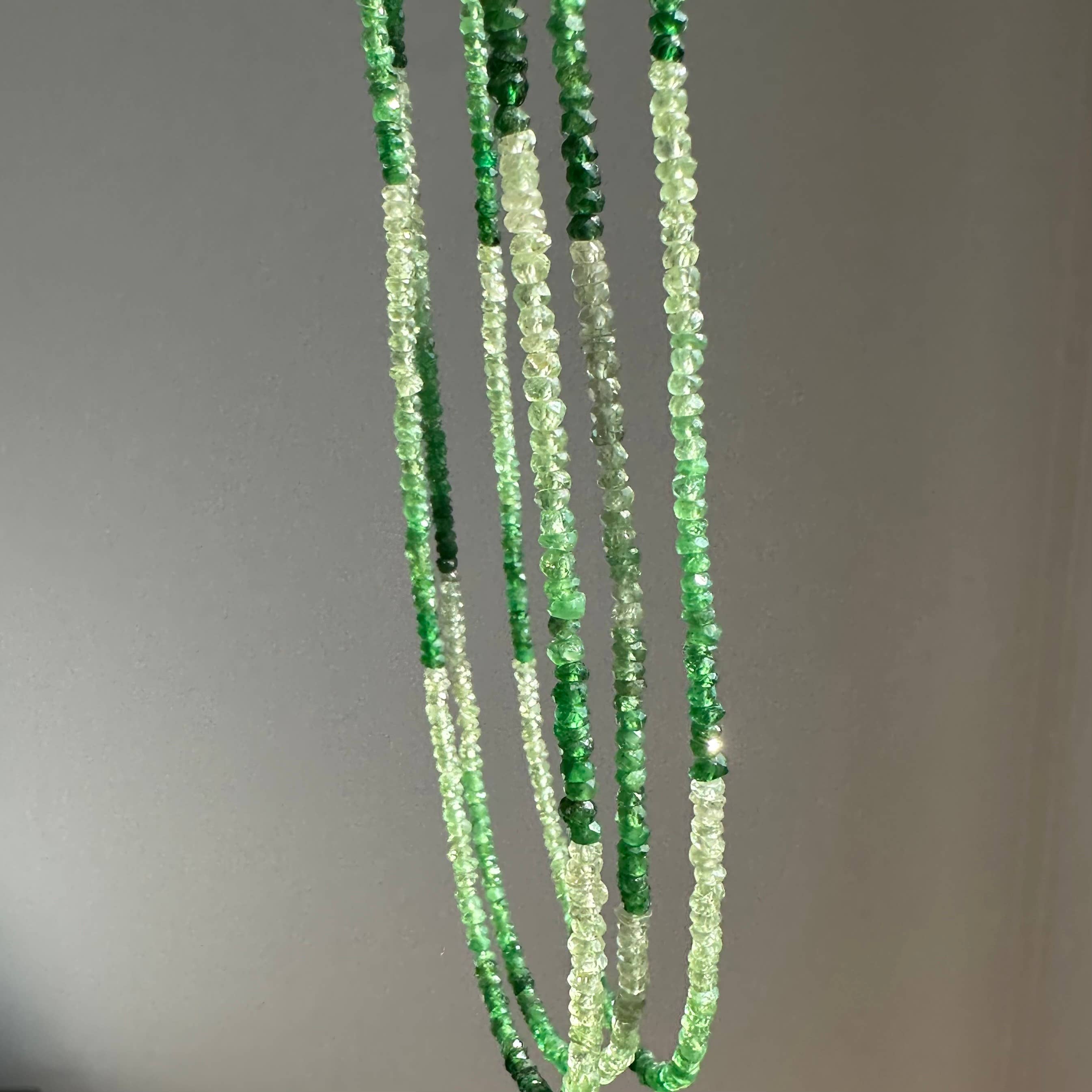 Anokhi Green Garnet/Tsavorite Ombre Necklace NKB120