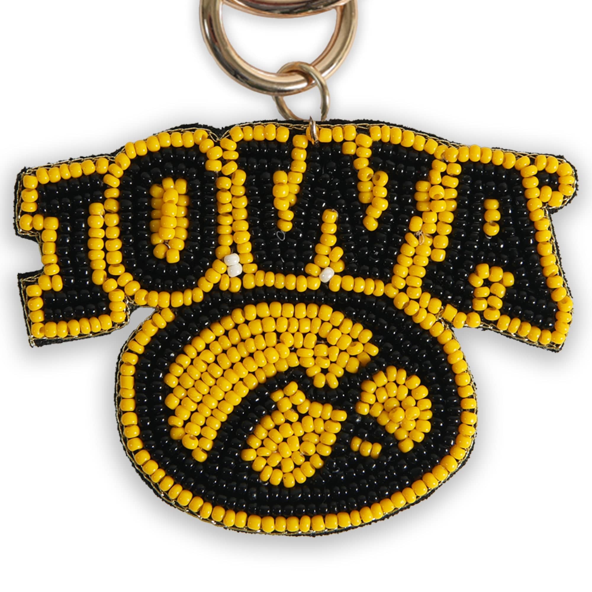 Catherine's Game Day Beaded Purse Charm Iowa Hawkeyes