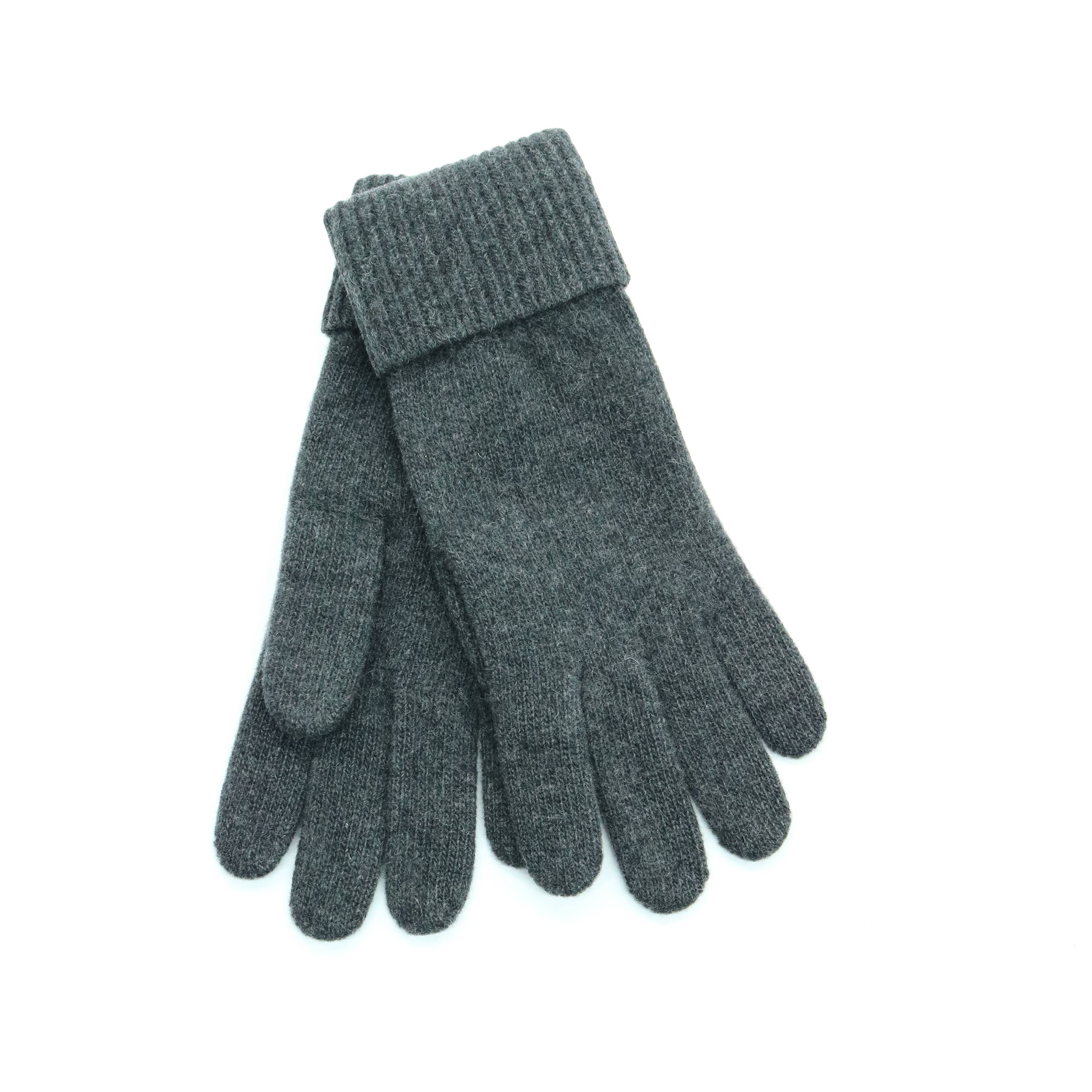 Portelano Cashmere Gloves w/Ribbed Cuff 24295GC