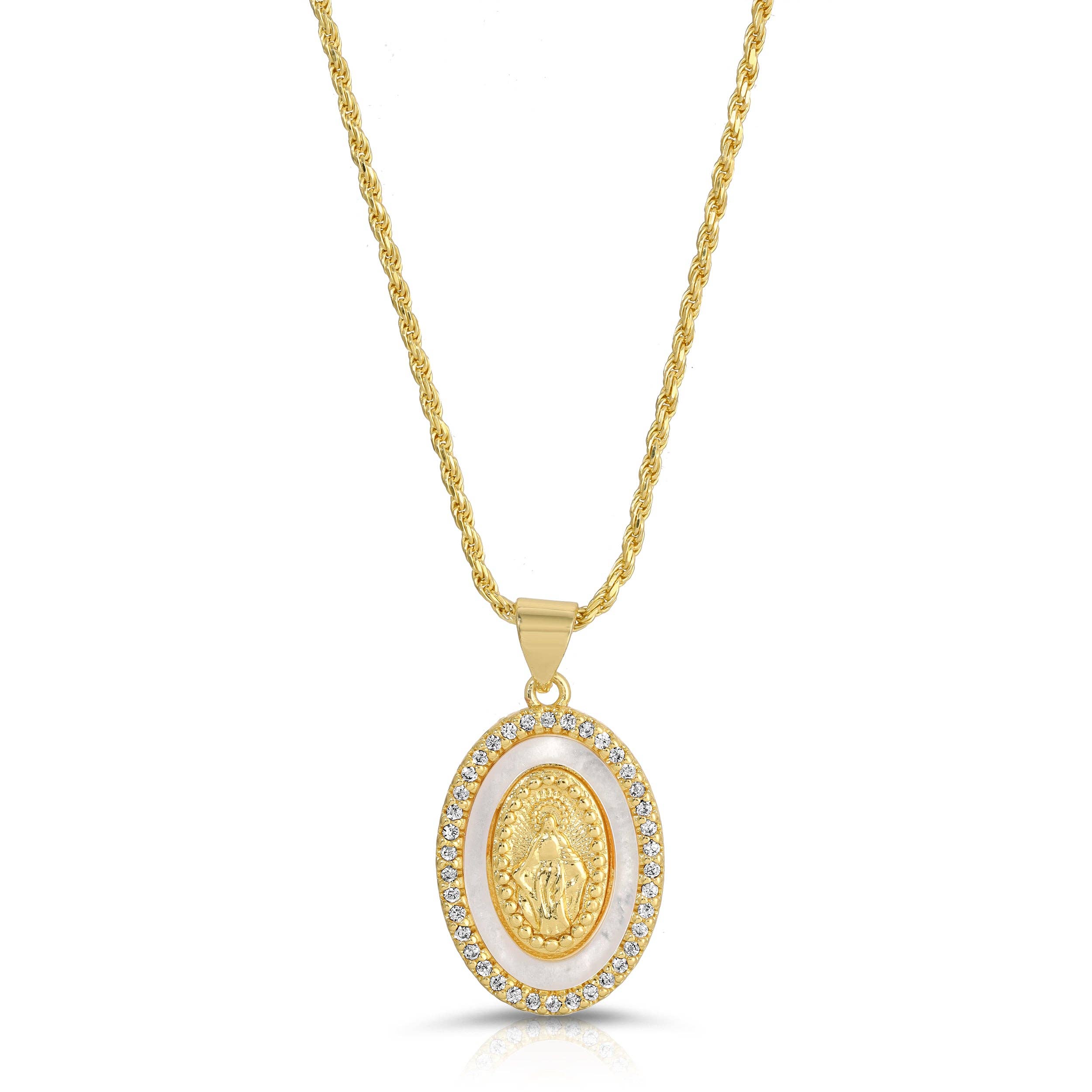 Joy Dravecky Holy Mother Mary Necklace