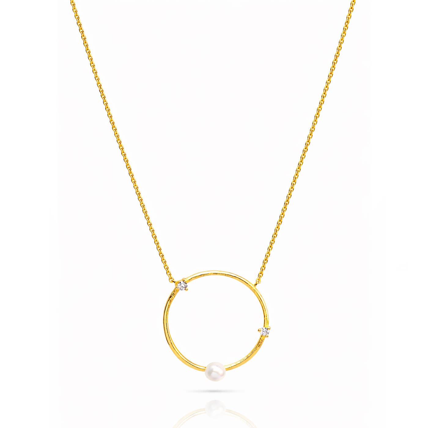 Tai Jewelry Sunbeam Medallion Necklace STN-396