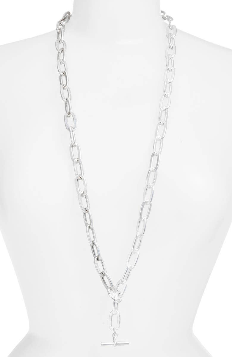 Karine Sultan Bold Thick Link Long Chain Necklace N71677.10