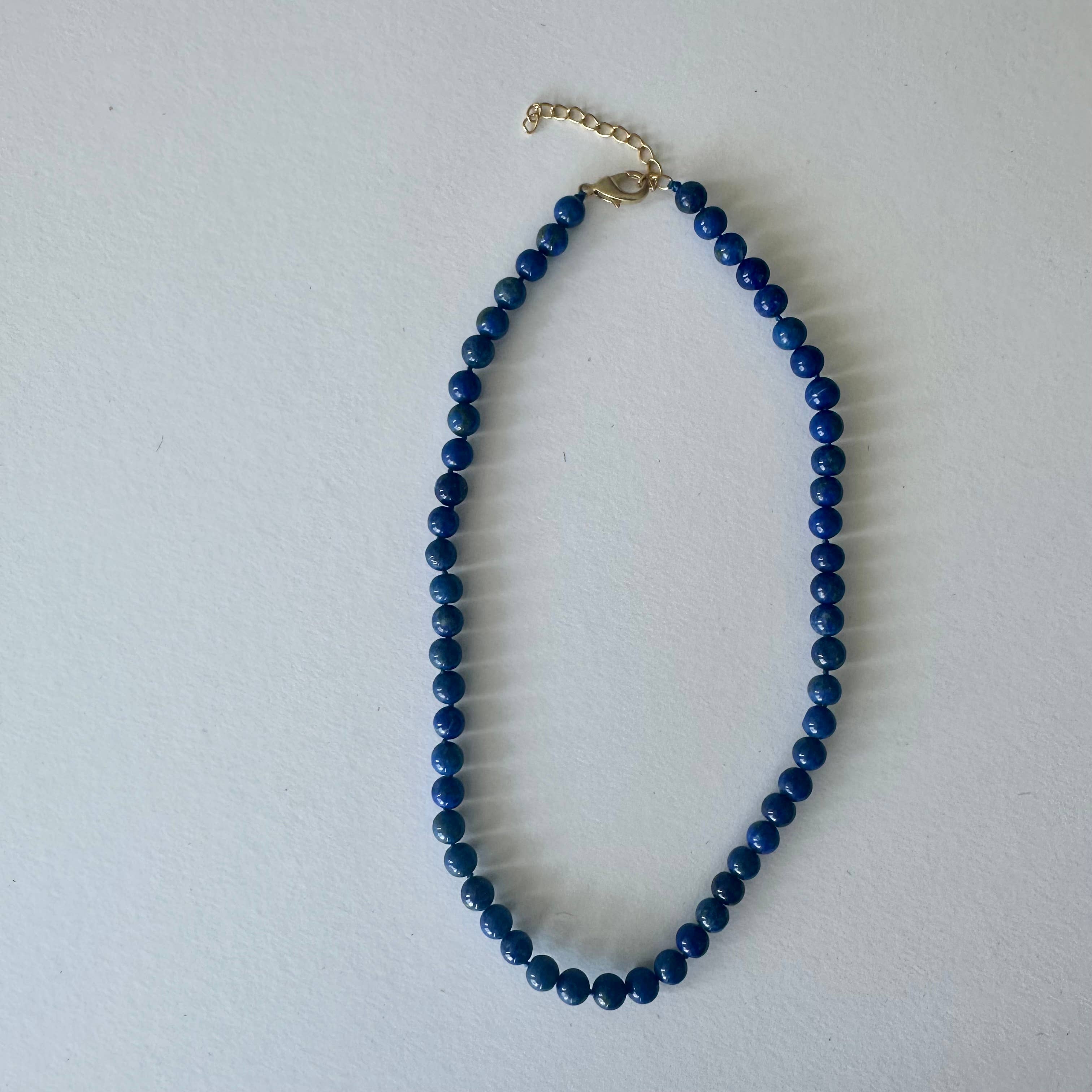 Anokhi Green Lapis Beaded Necklace | Classic Knotted NKK45