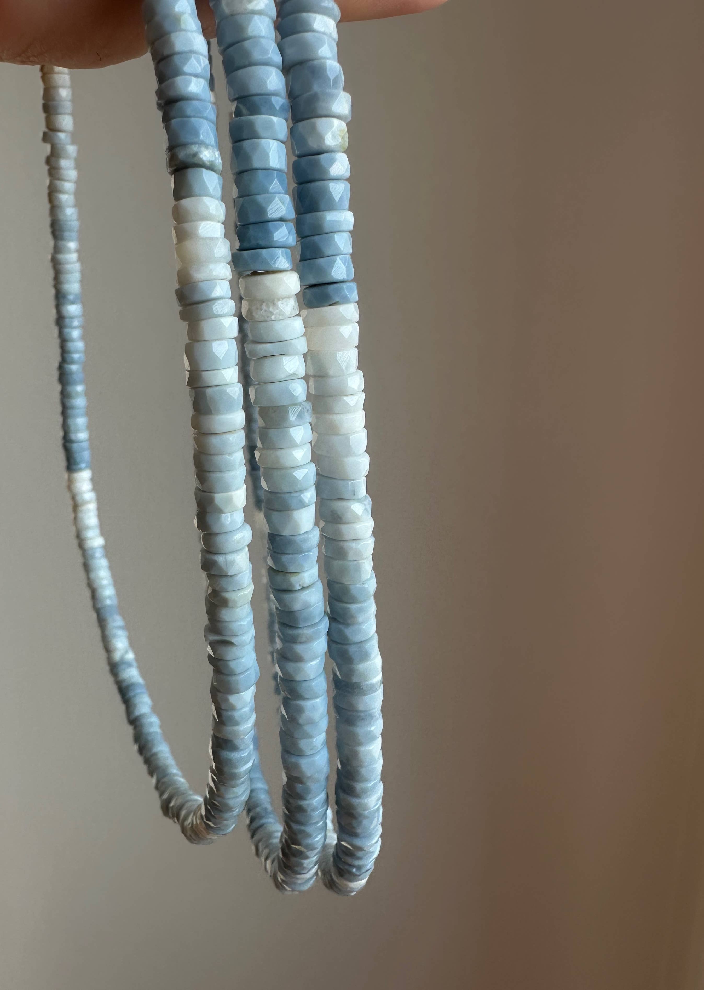 Anokhi Green Blue Peruvian Opal Beaded Necklace NKB72