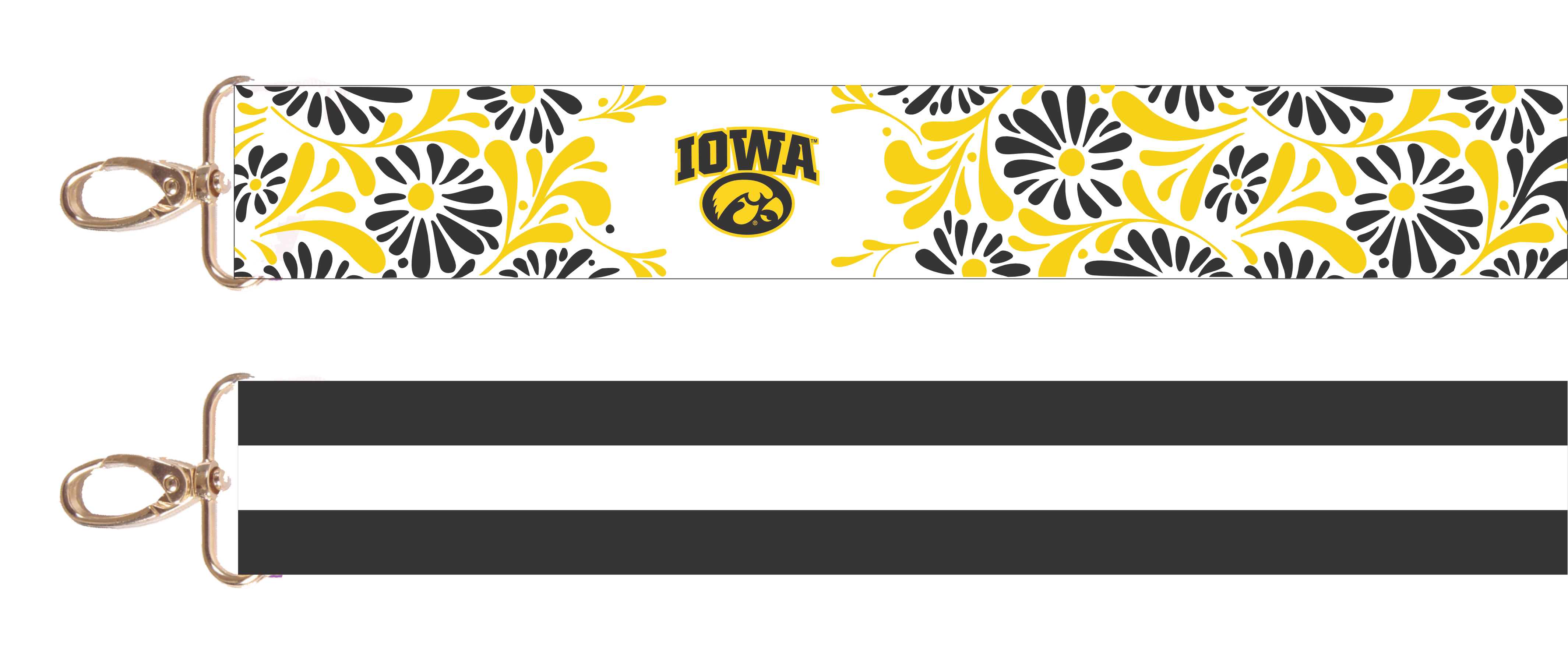 Catherine's Game Day Iowa Floral Bag Strap