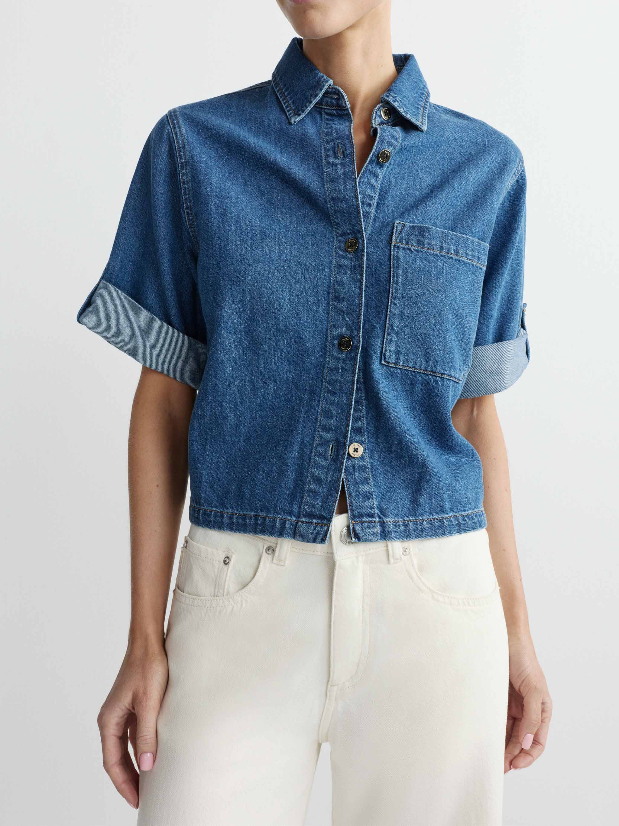 DL1961 Montauk Shirt Cuffed Sleeve 80268