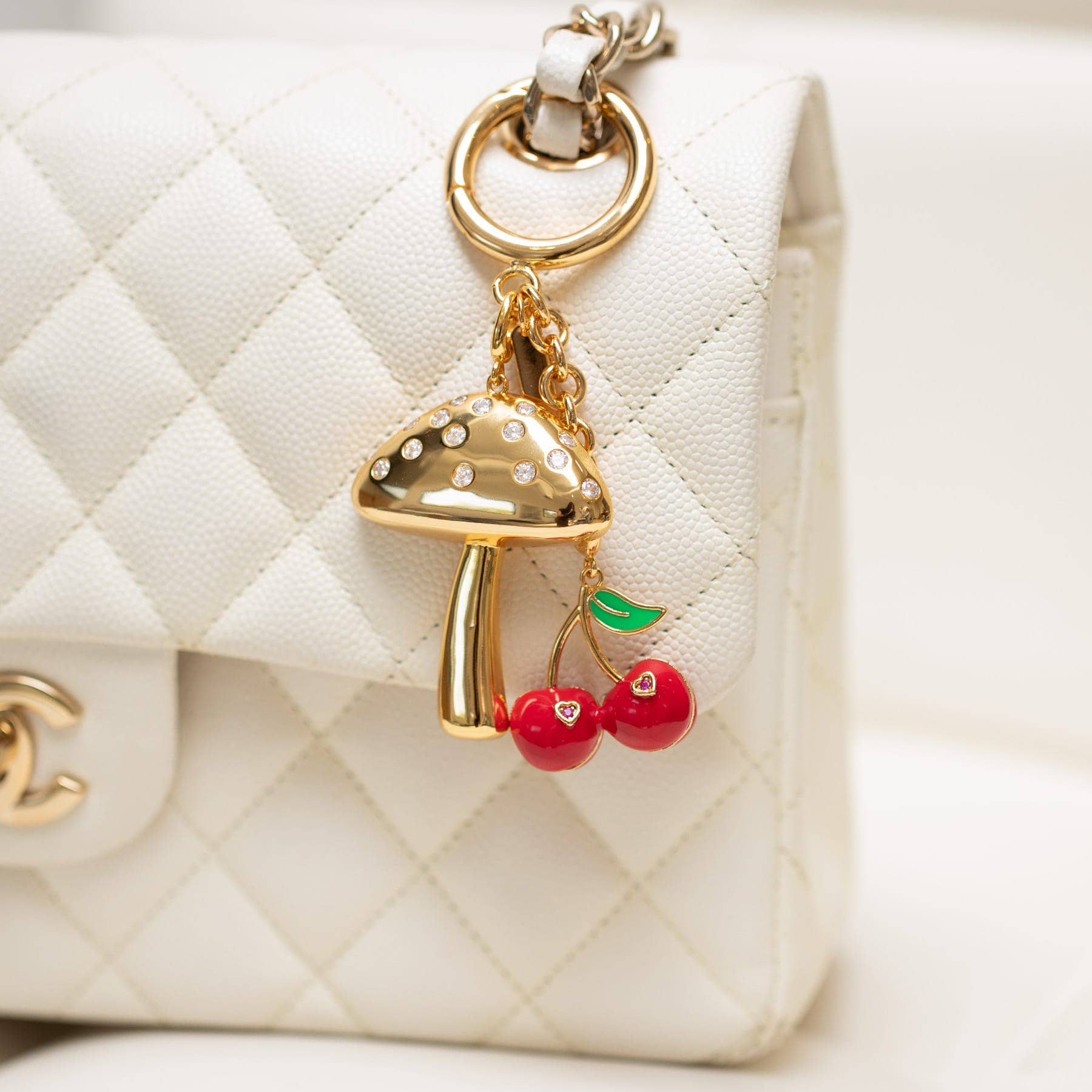 Girls Crew Cherry Bag Charm