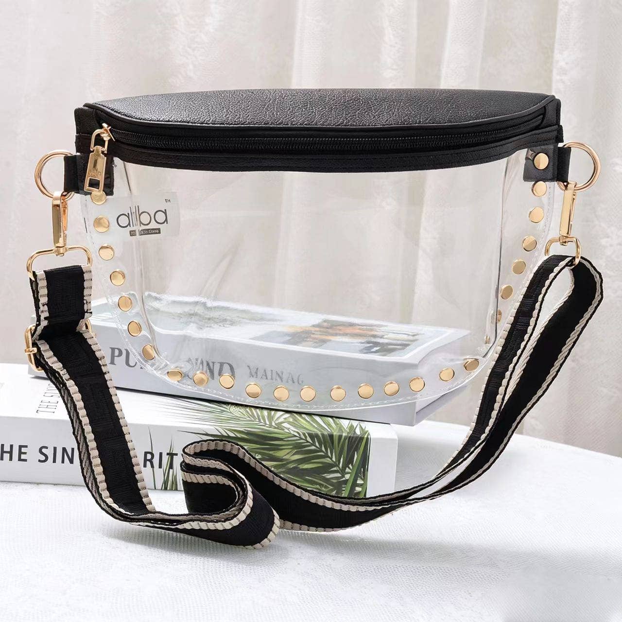 Catherine’s Game Day Lorna Clear Gameday Studded Crossbody Bag CB701