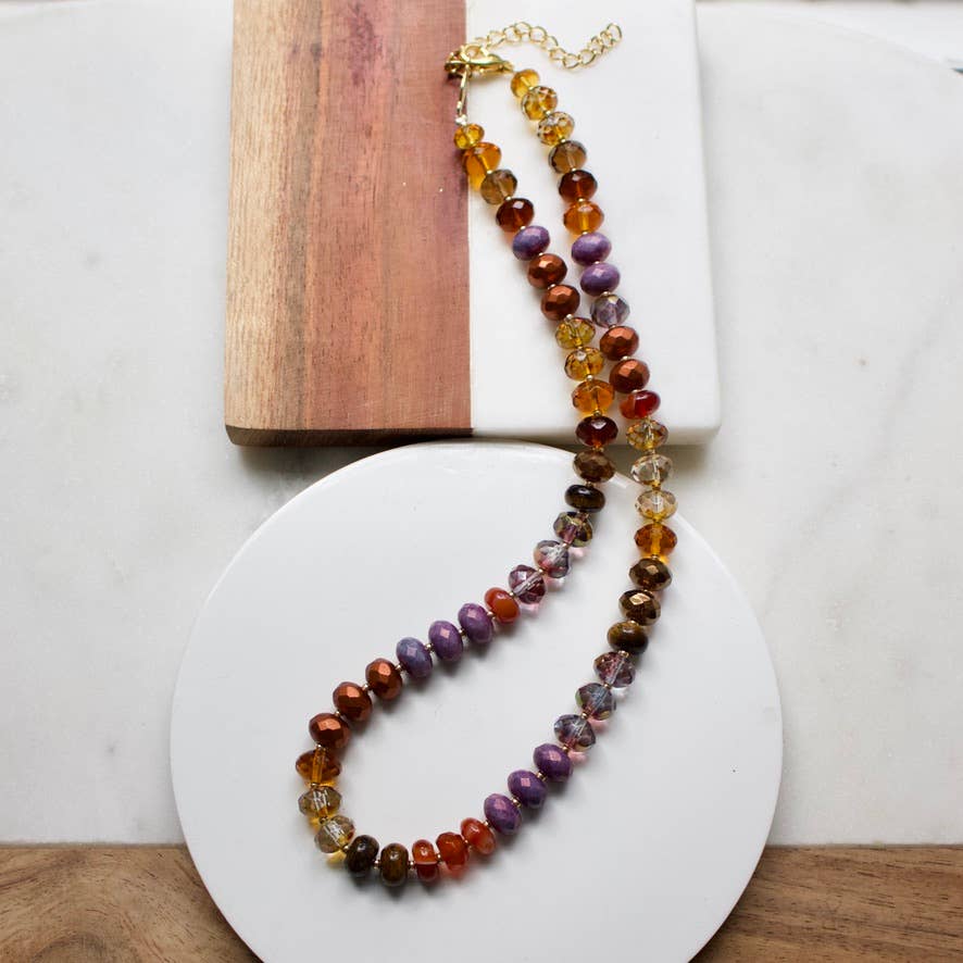 a.v. max Gemma Medium Rondelle Necklace 9044N