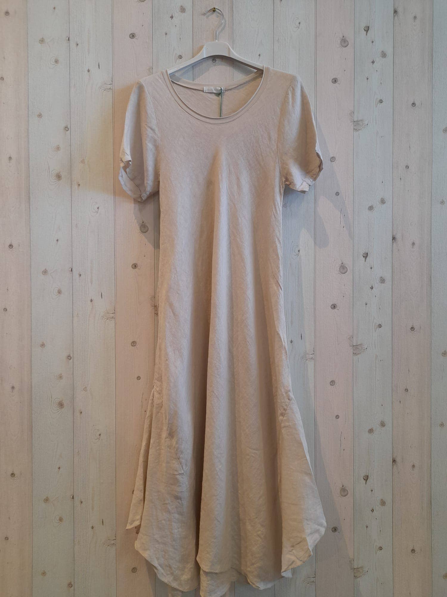 European Linen Collection Short Sleeve Fitted Dress 2052