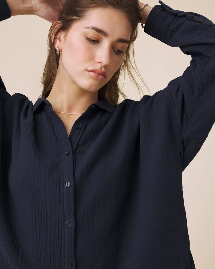 Splendid Ava Gauze Button Down RS6W400